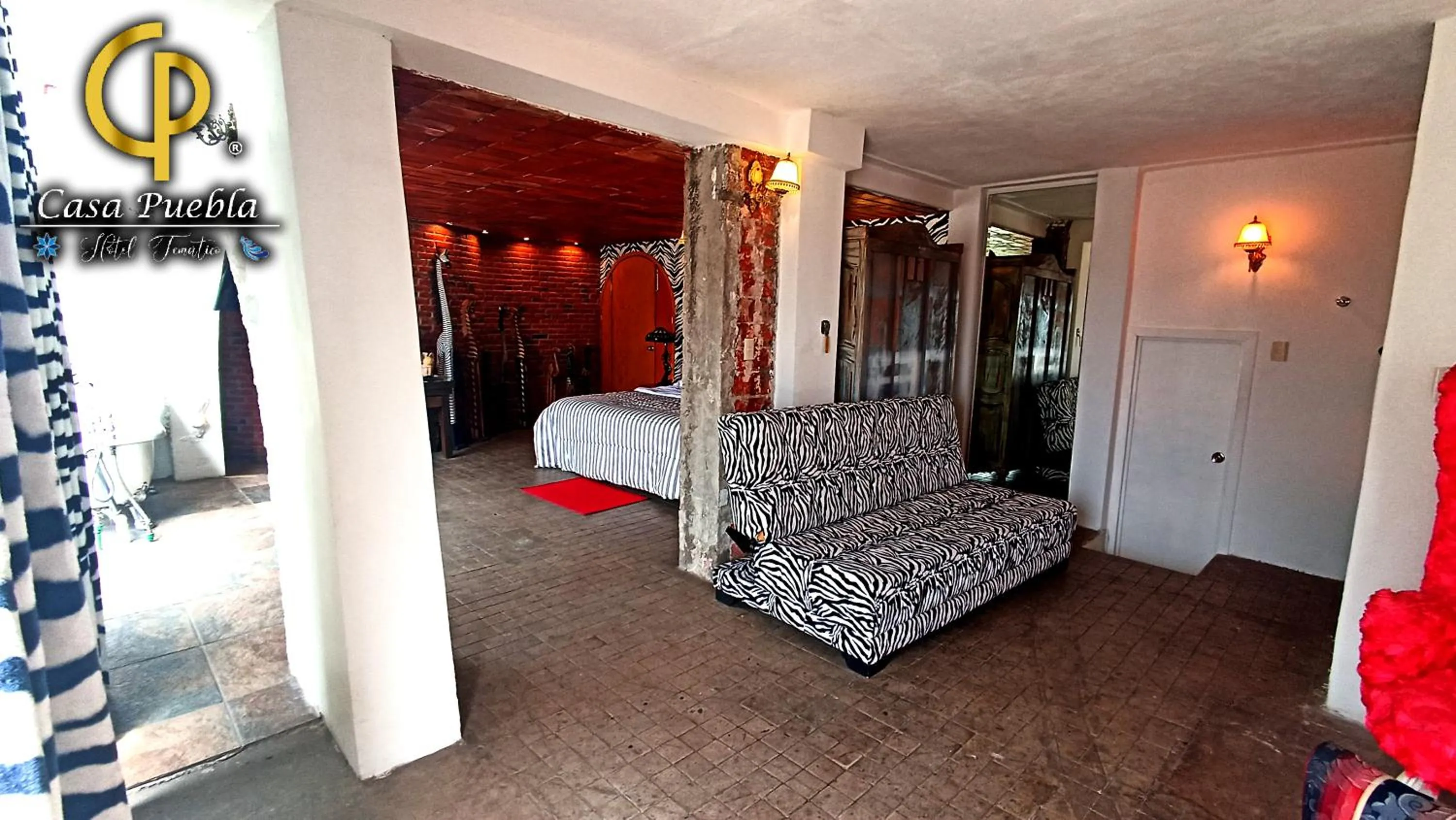 Seating Area in Hotel Temático Casa Puebla