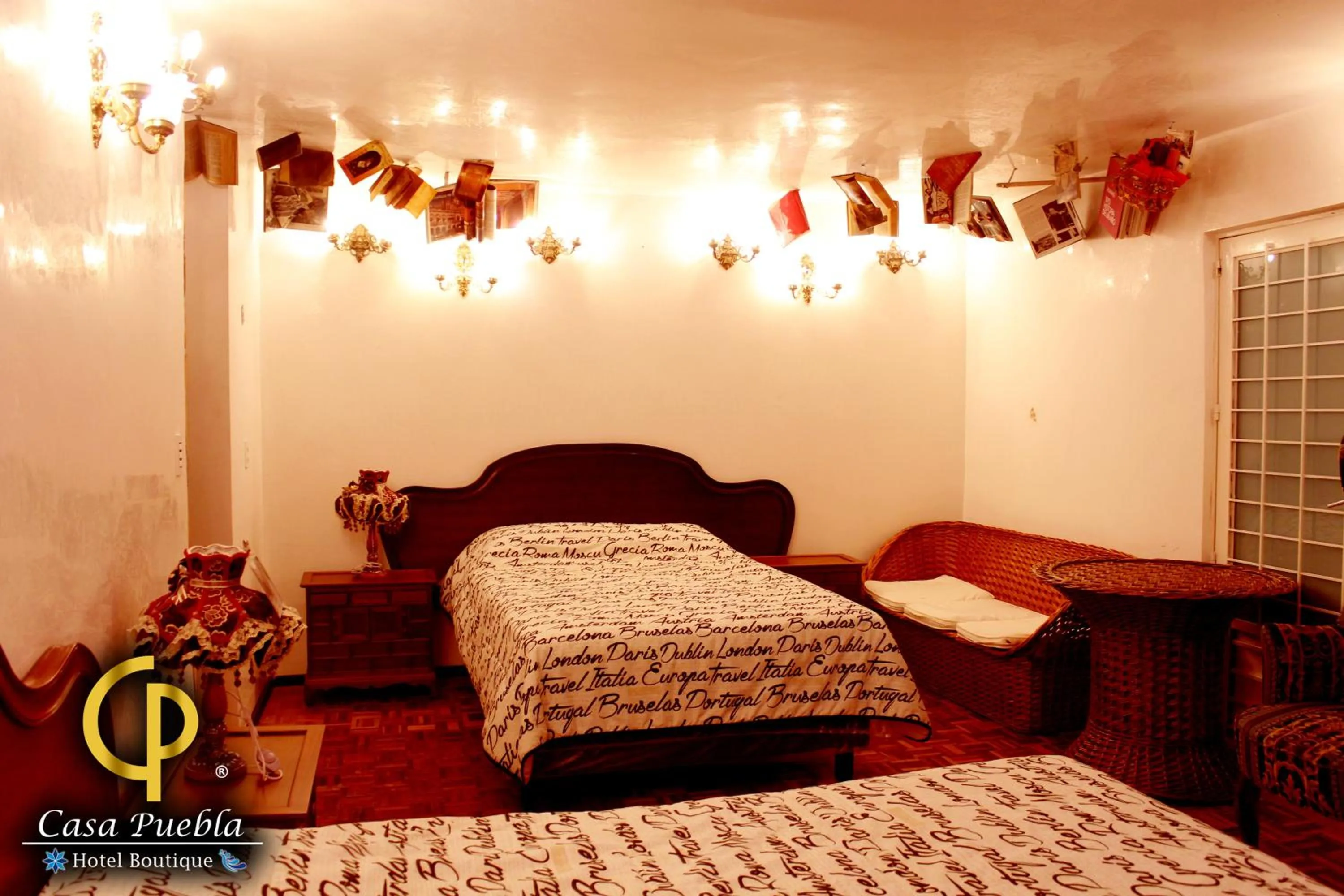 Bed in Hotel Temático Casa Puebla