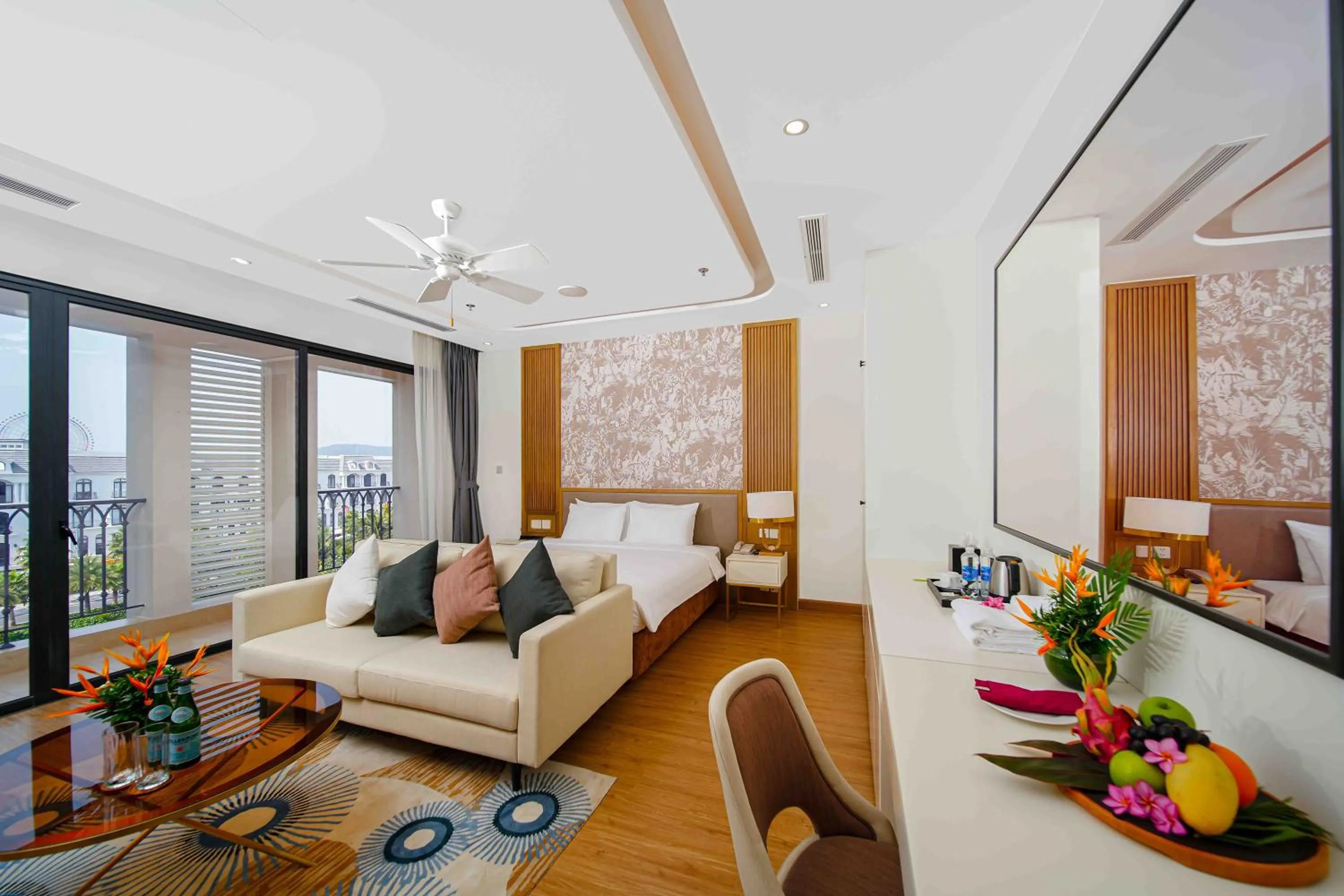 Bed in Wyndham Garden Grandworld Phu Quoc