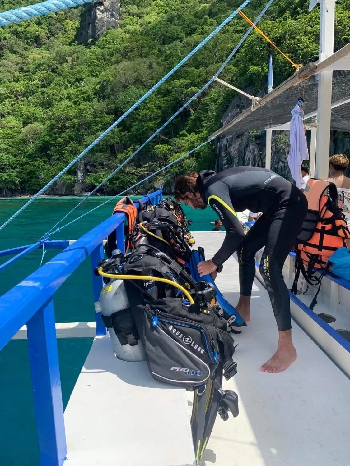 Diving in The Beach House