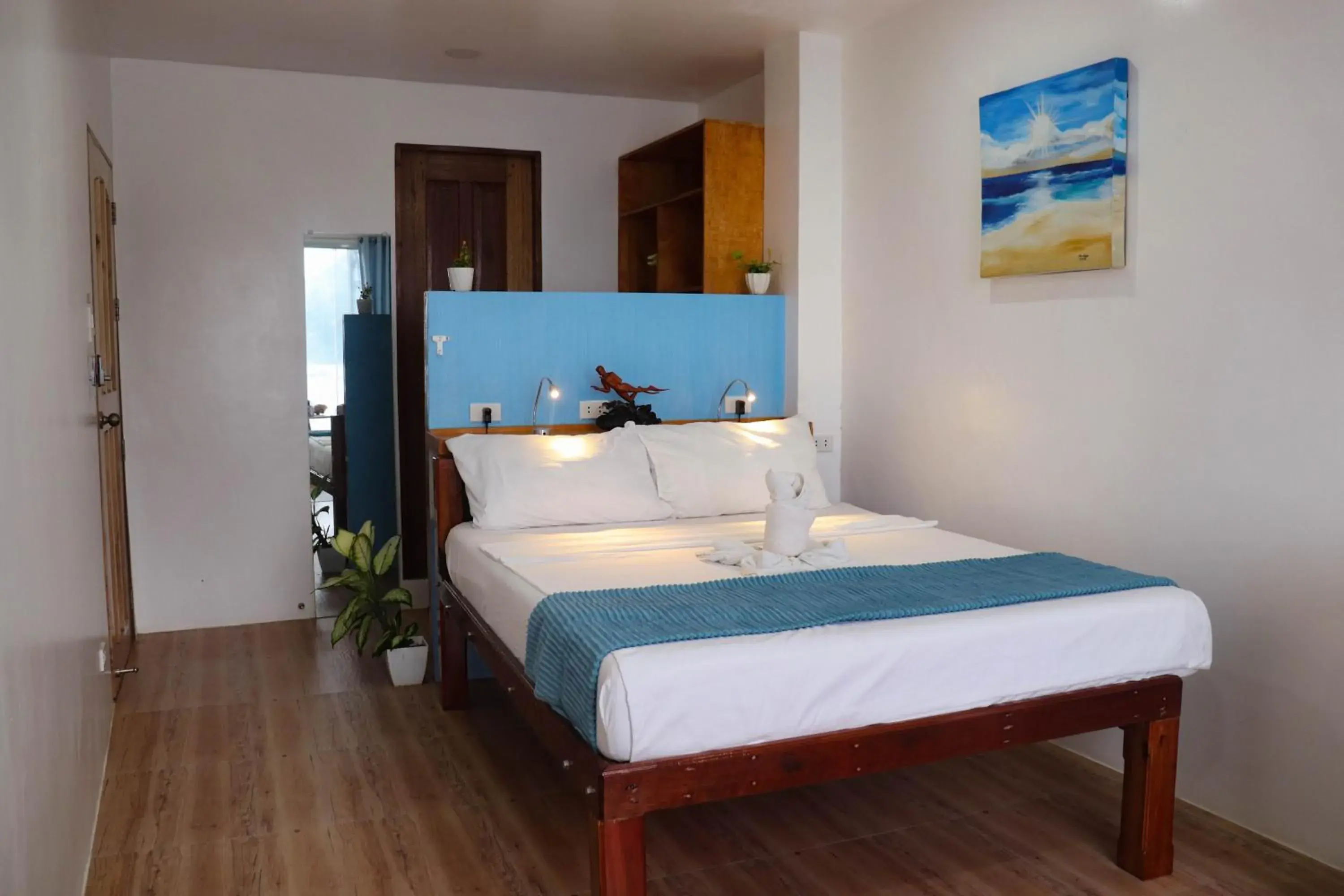 Bedroom, Bed in The Beach House Bedroom, Bed in The Beach House