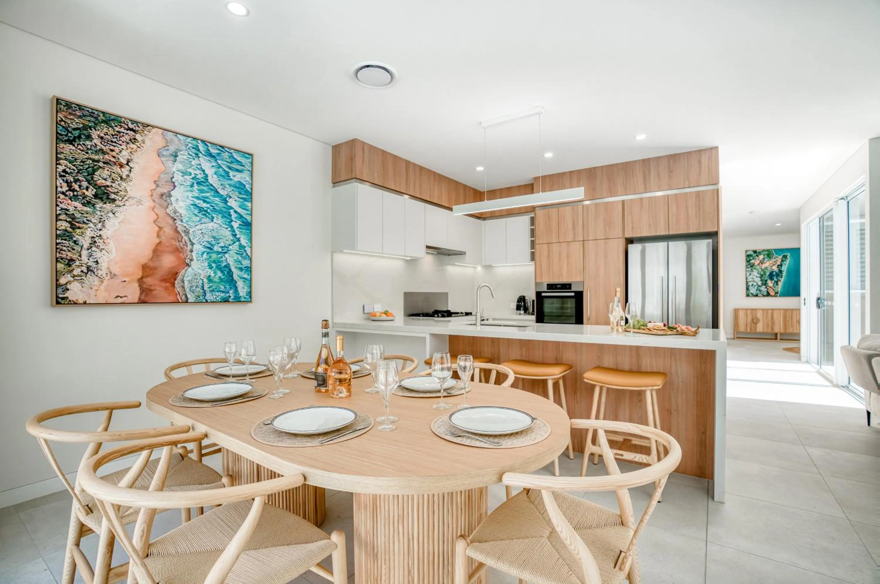 Kitchen or kitchenette in Essence Peregian Beach