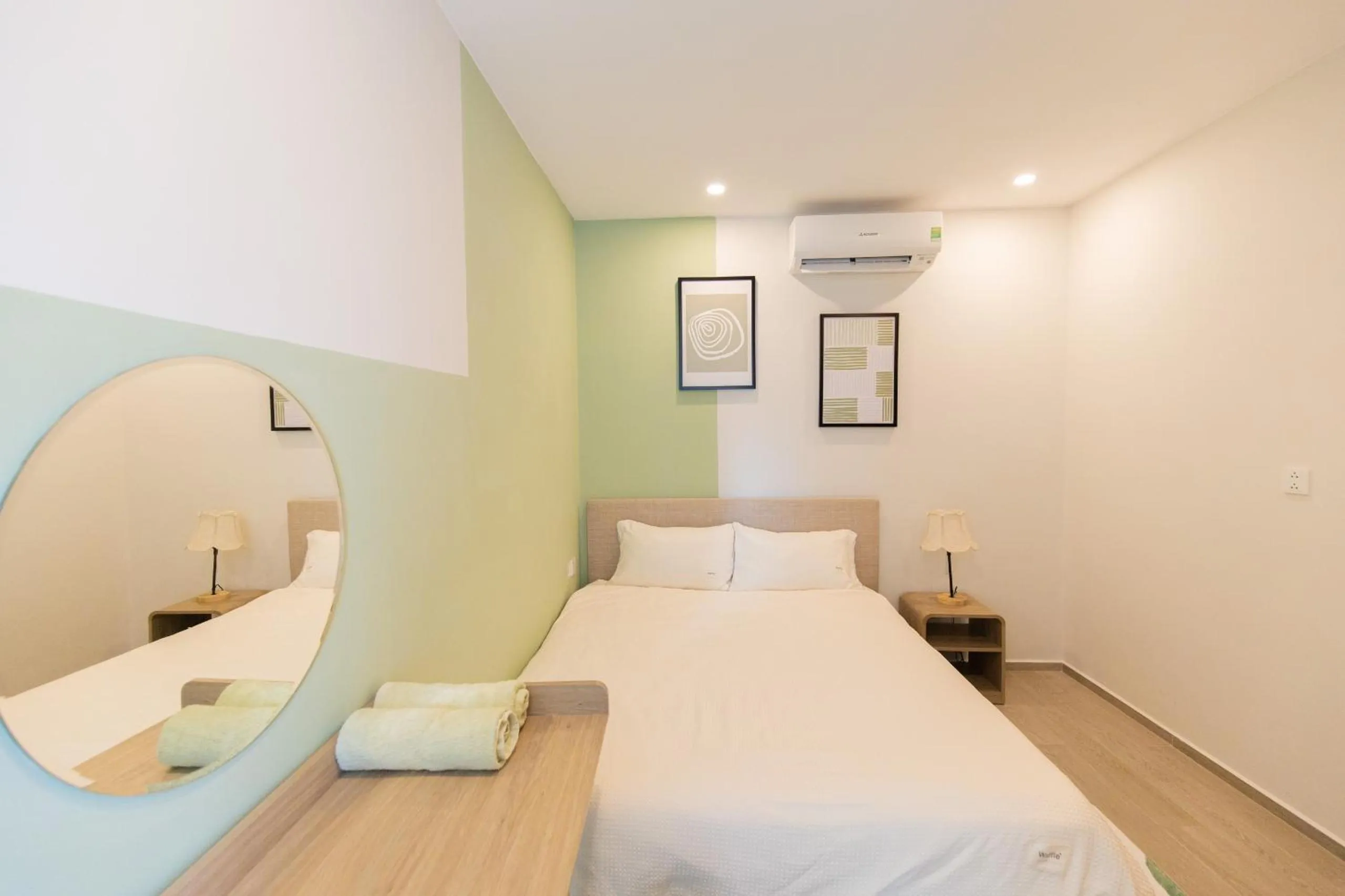 Bedroom in The Sóng apartment