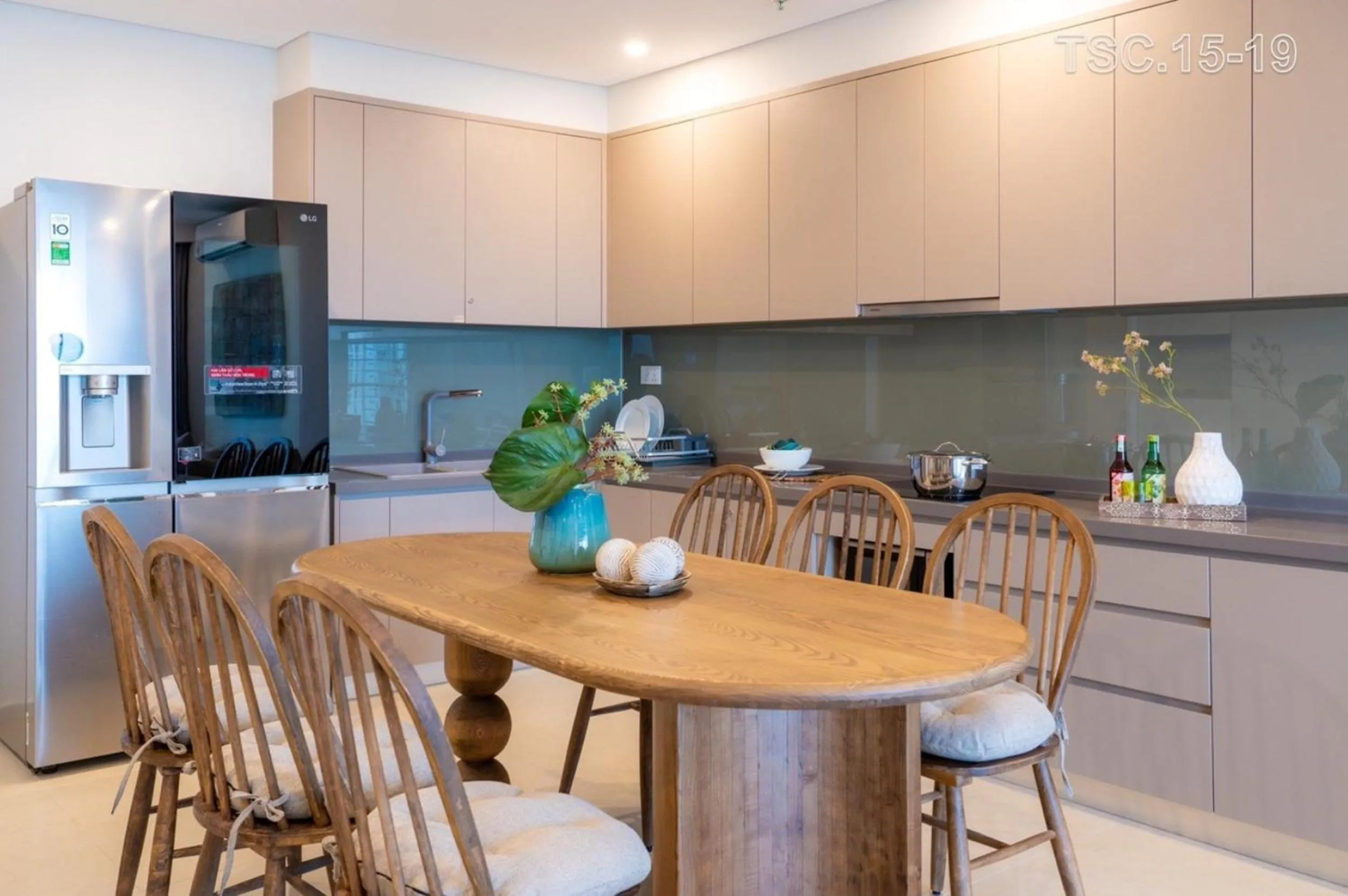 Kitchen or kitchenette in The Sóng apartment