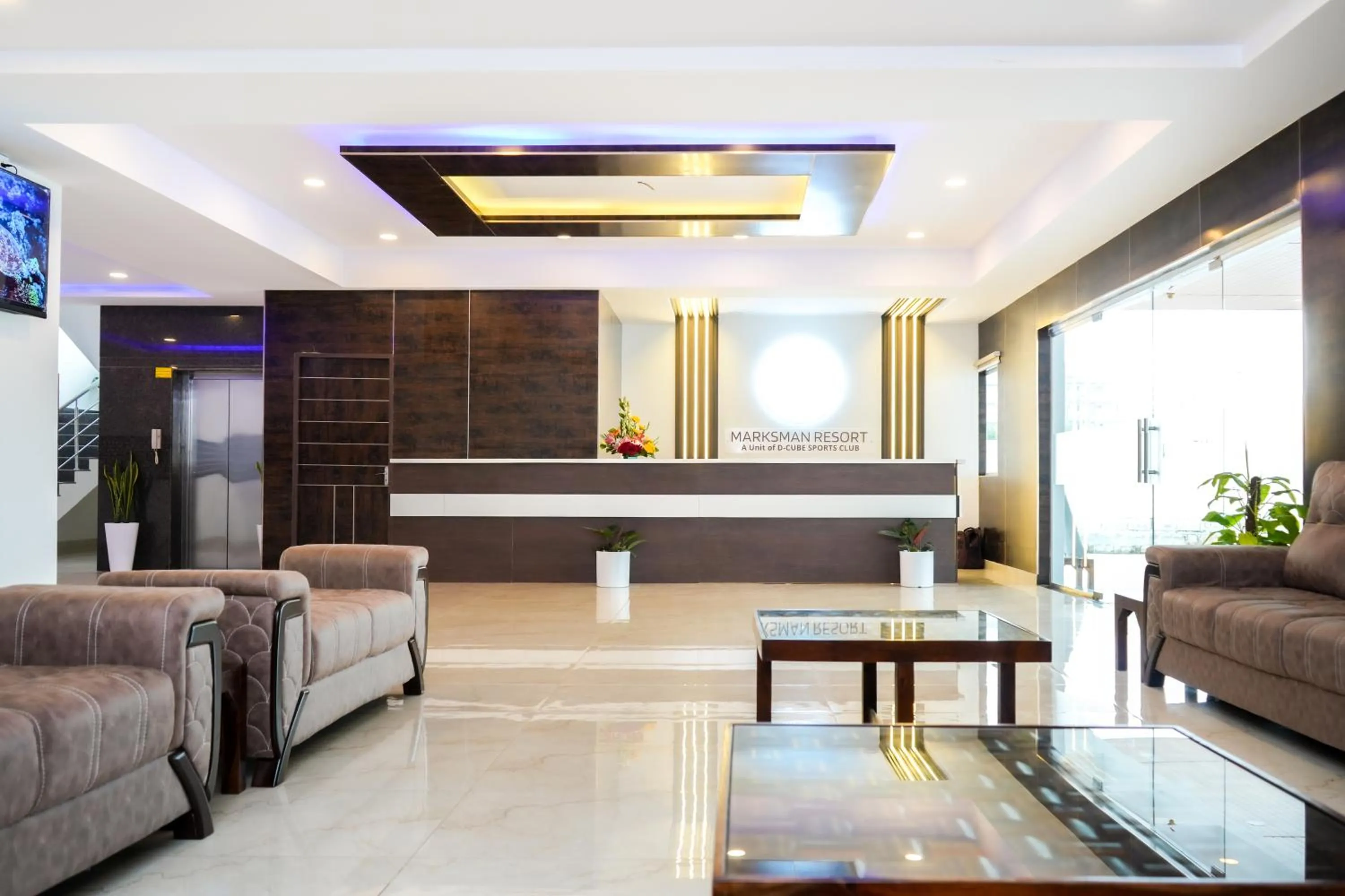 Lobby or reception in Marksman Resort