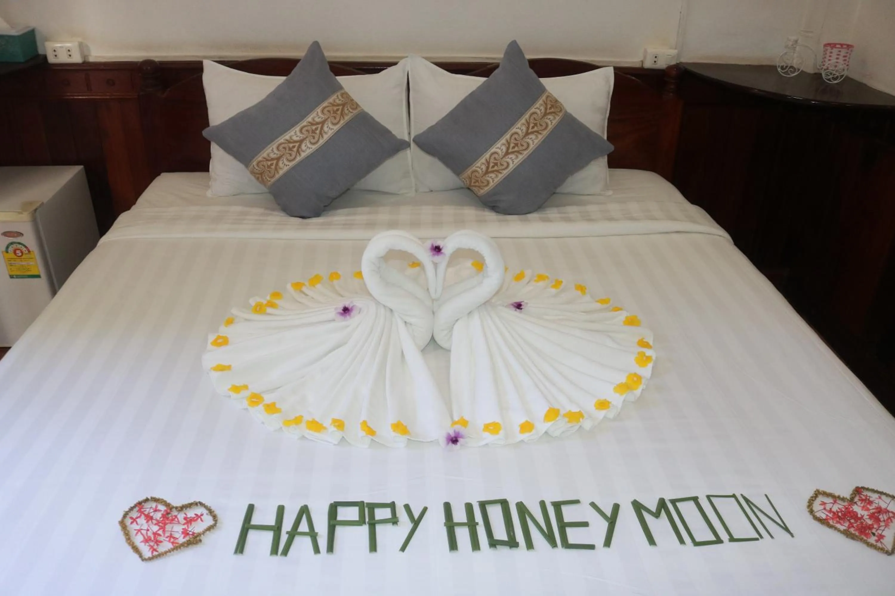 Bed in Moon's house LuangPrabang