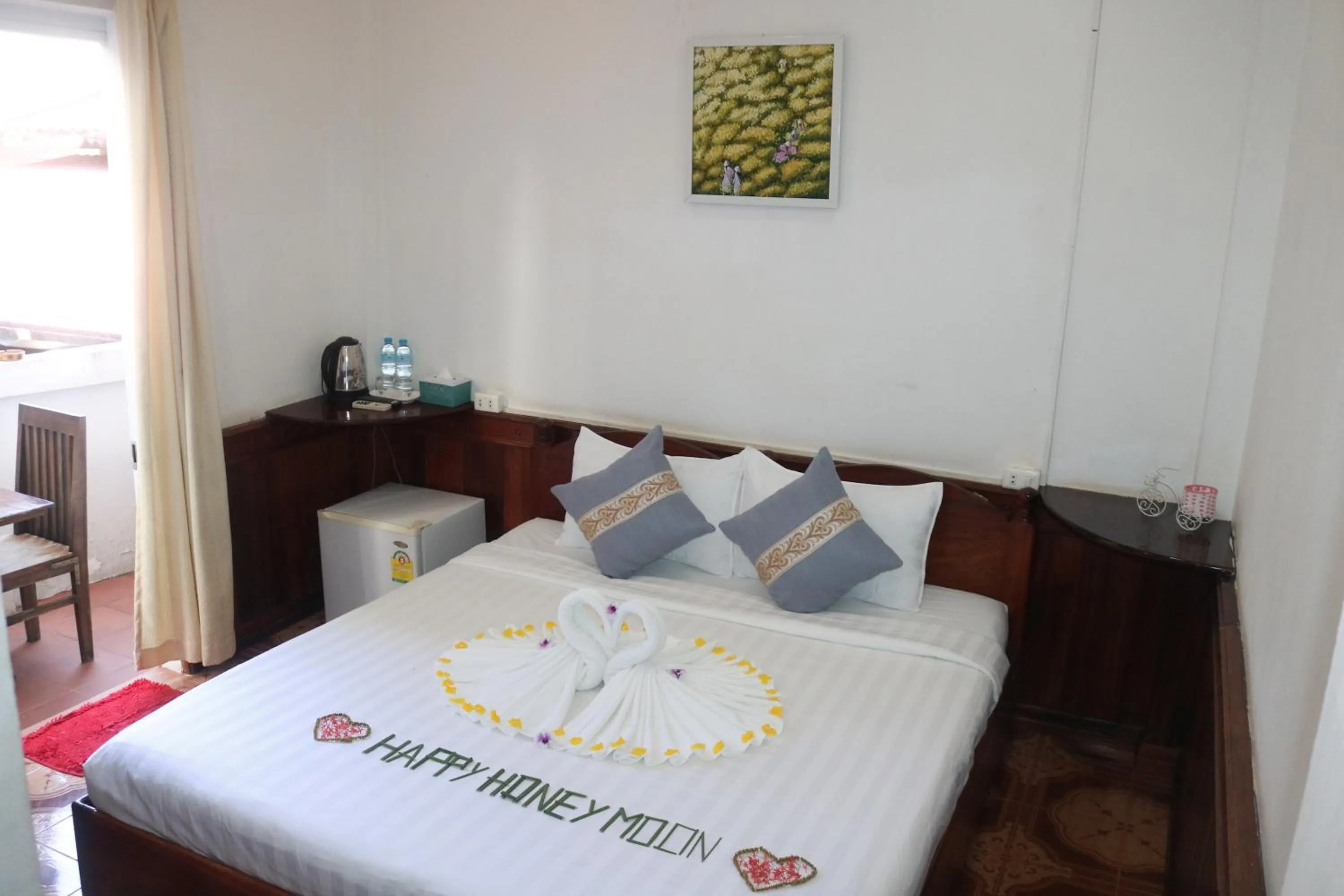 Bed in Moon's house LuangPrabang