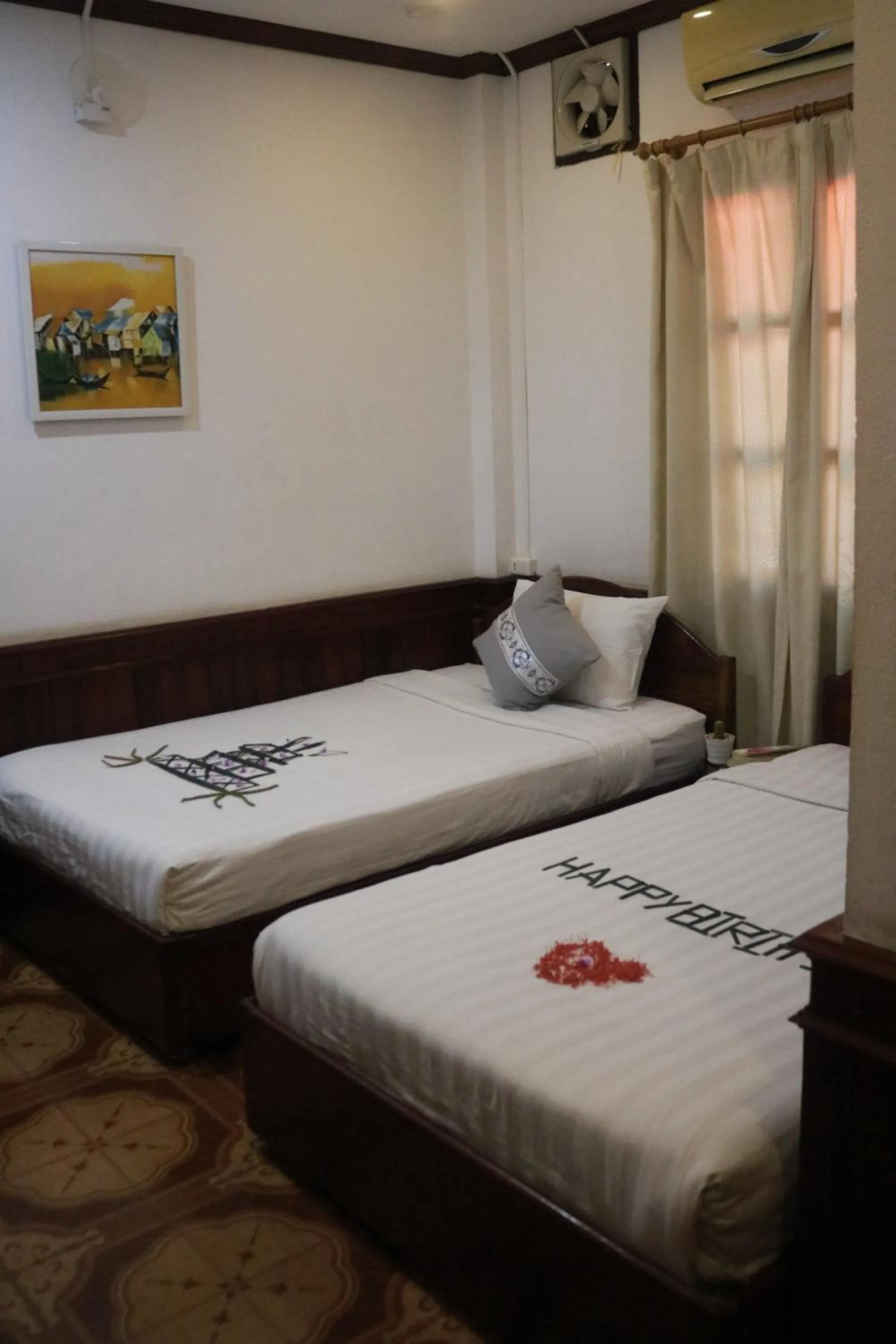 Bedroom, Bed in Moon's house LuangPrabang