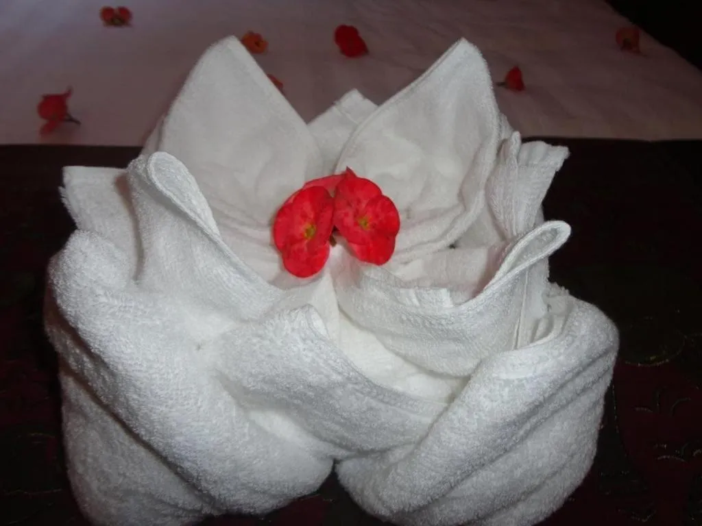 towels in Moon's house LuangPrabang