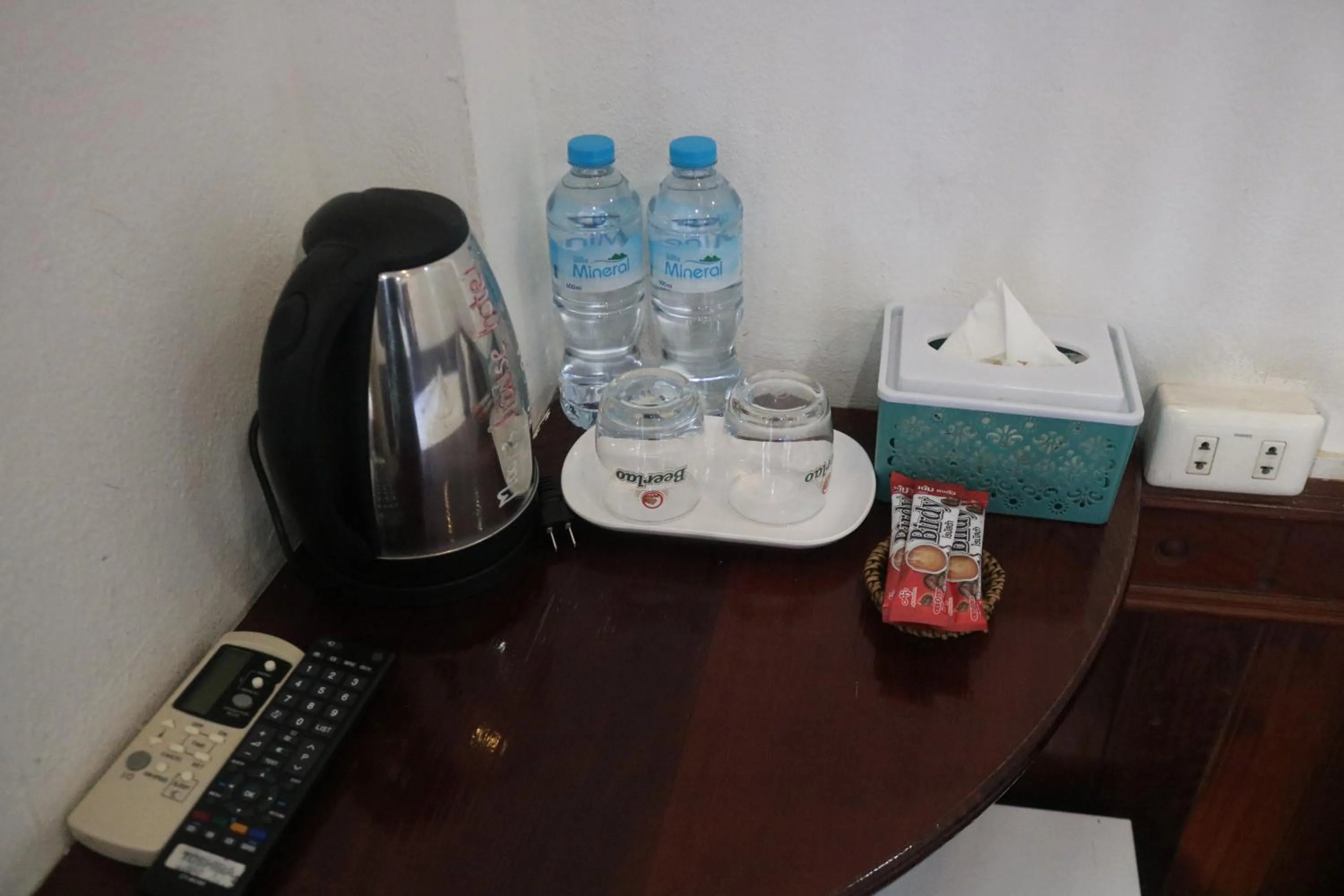 Coffee/tea facilities in Moon's house LuangPrabang