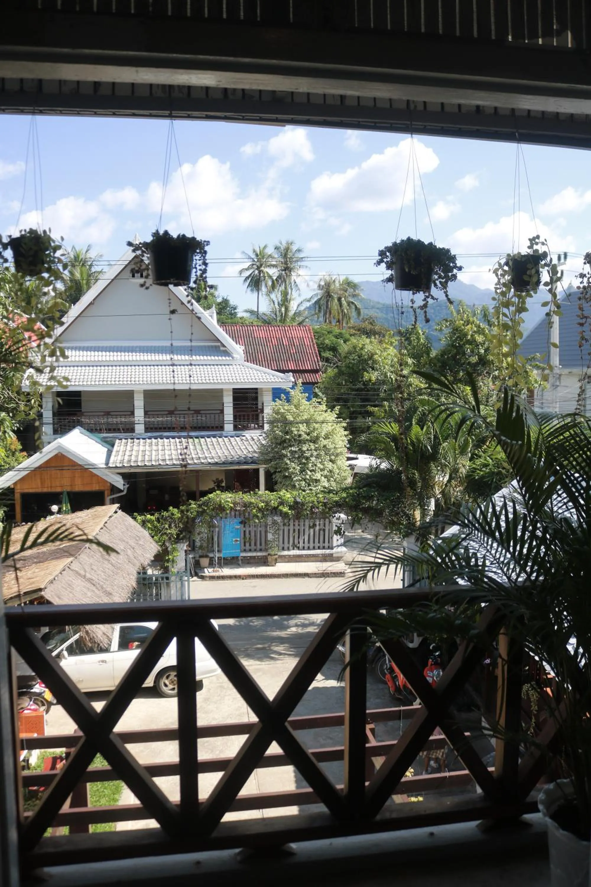 Balcony/Terrace in Moon's house LuangPrabang