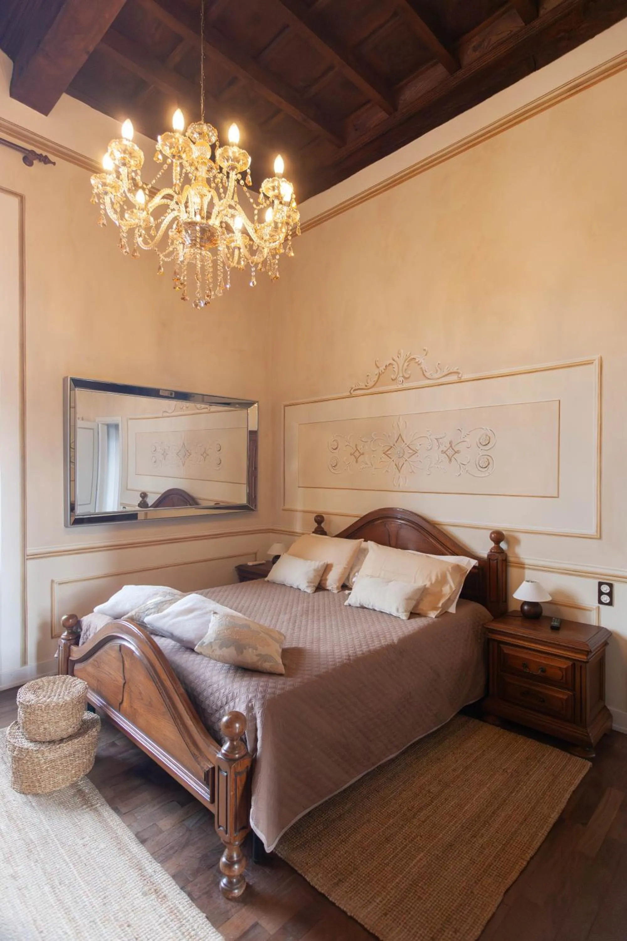 Bed in Villa Ghiringhelli