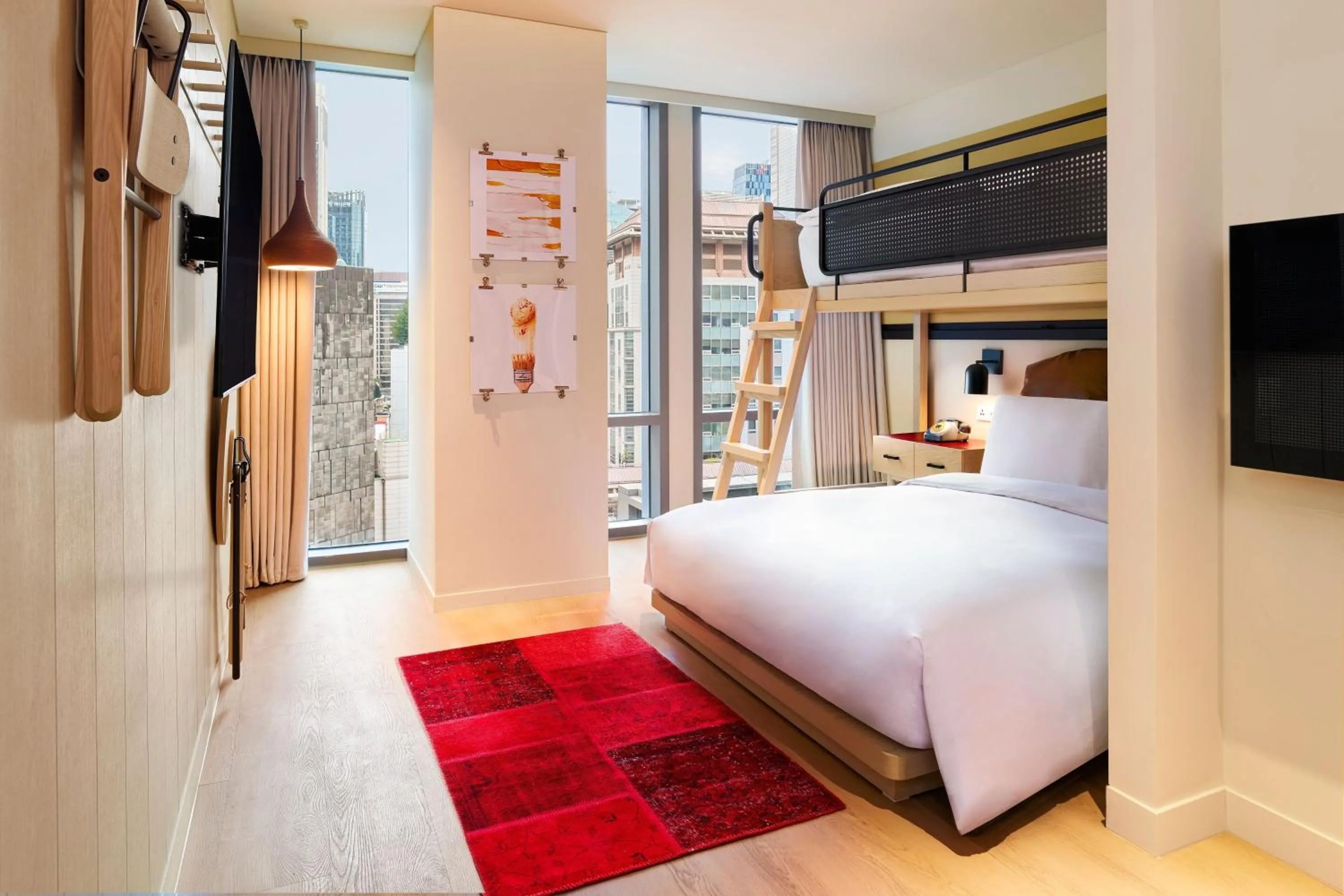 Photo of the whole room, Bed in Moxy Seoul Myeongdong