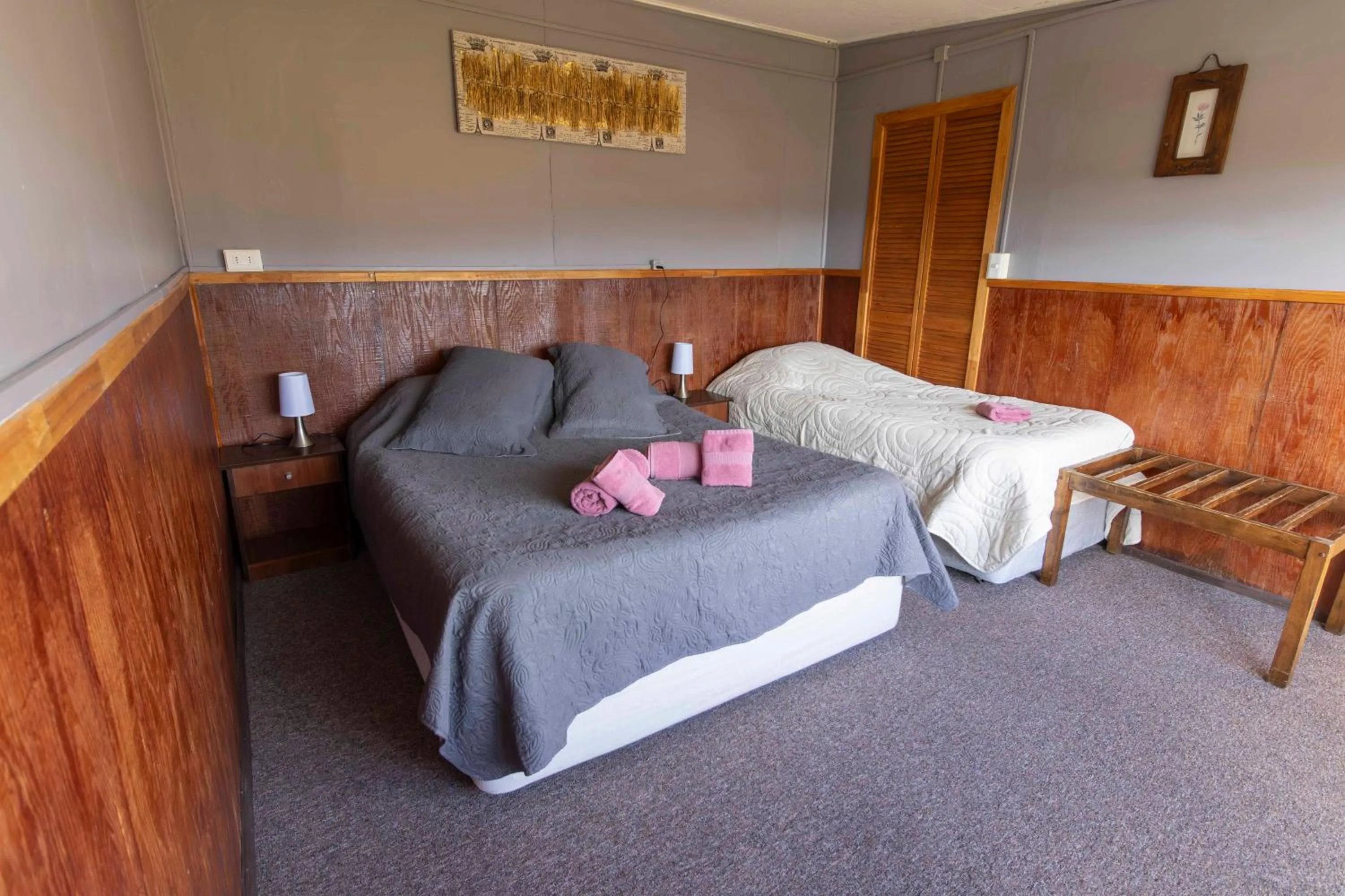 Bed in Cabañas Lago Tyndall