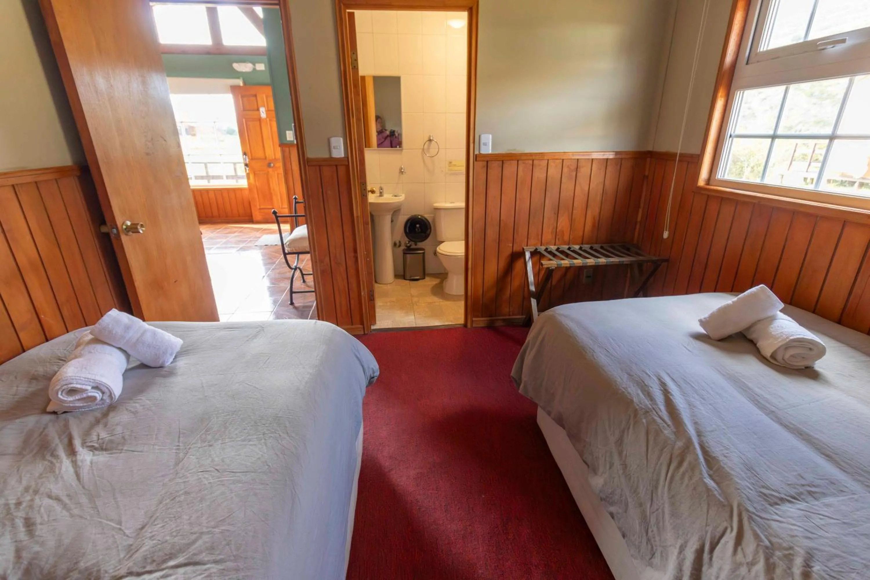 Bed in Cabañas Lago Tyndall