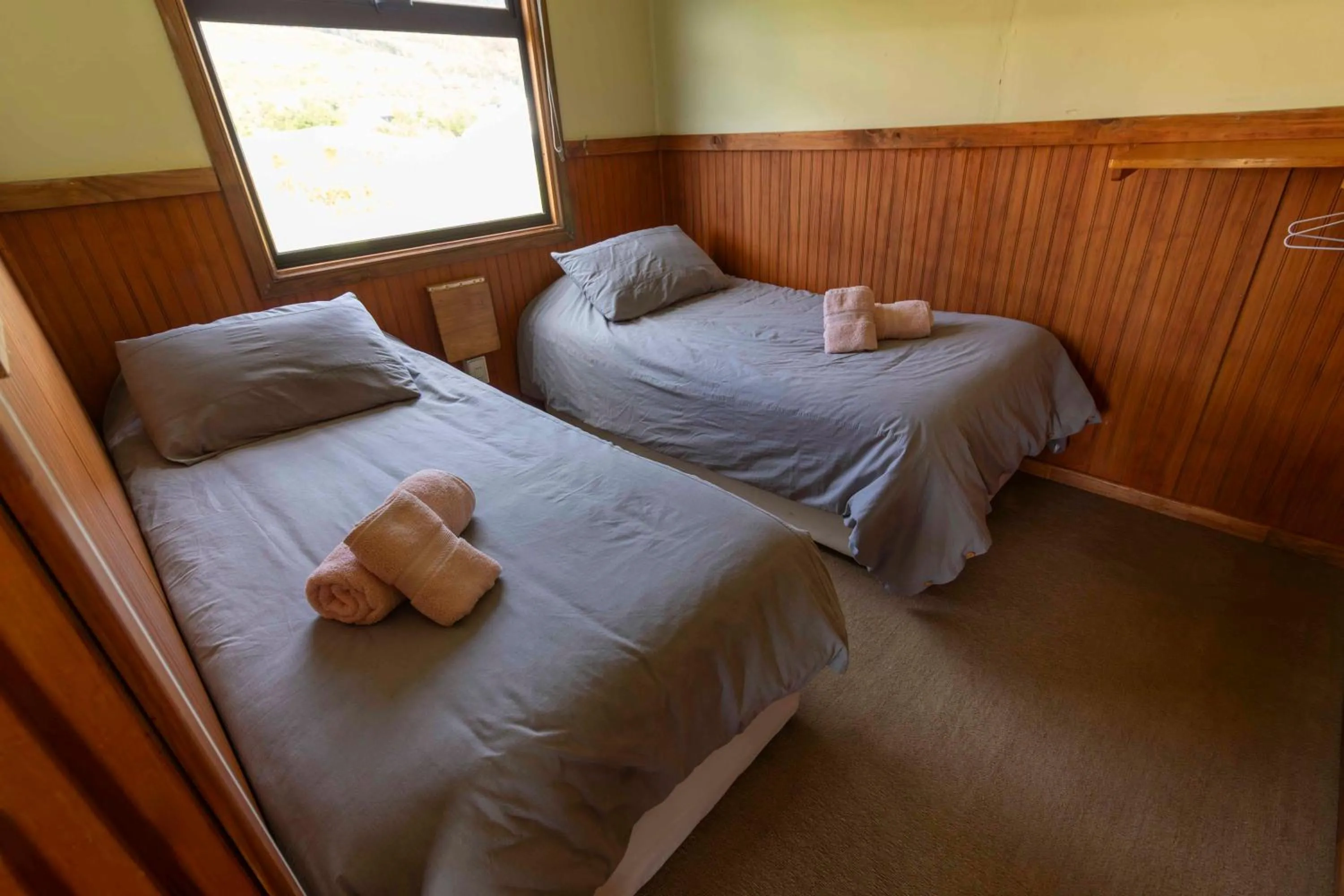Bed in Cabañas Lago Tyndall
