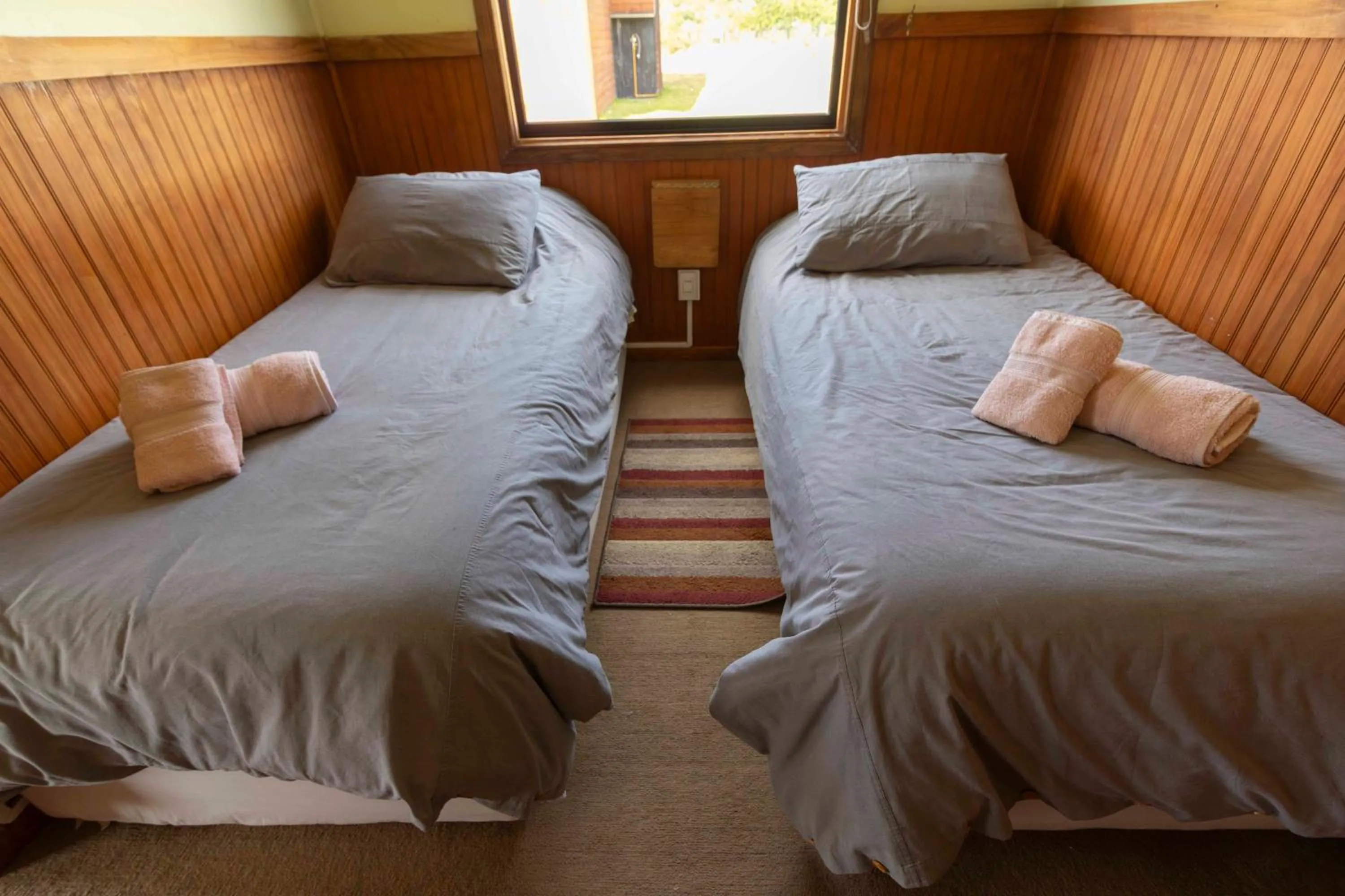 Bed in Cabañas Lago Tyndall