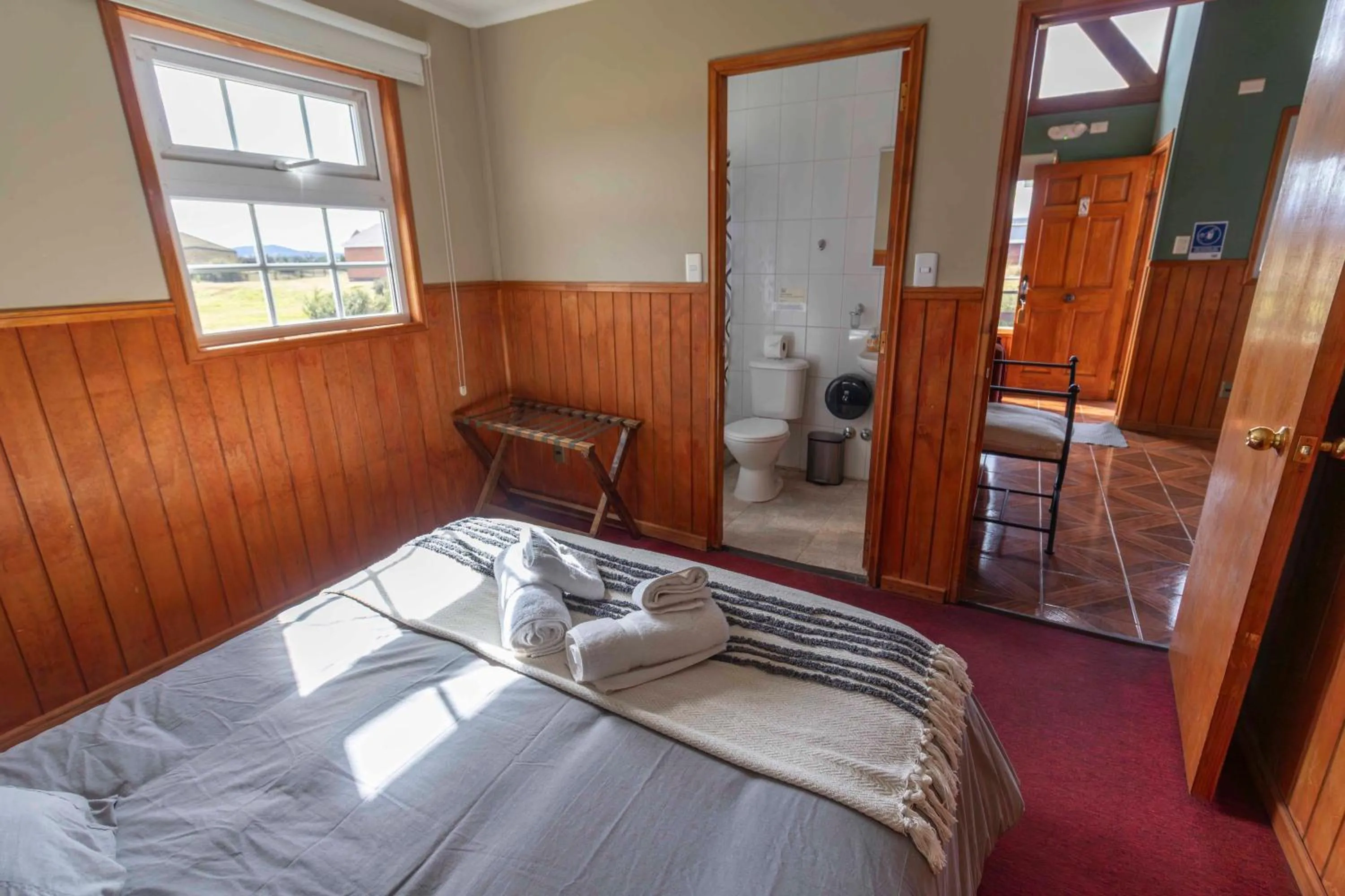 Bed in Cabañas Lago Tyndall