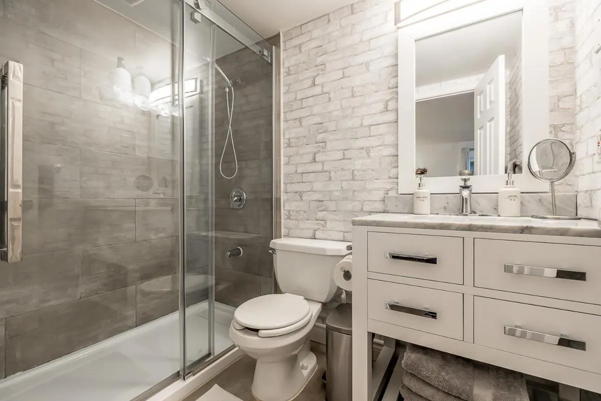 Bathroom in Slope-side Studio Bliss Ski-in Ski-out, Renovated At Blue, Hot Tub, Fast Wi-Fi