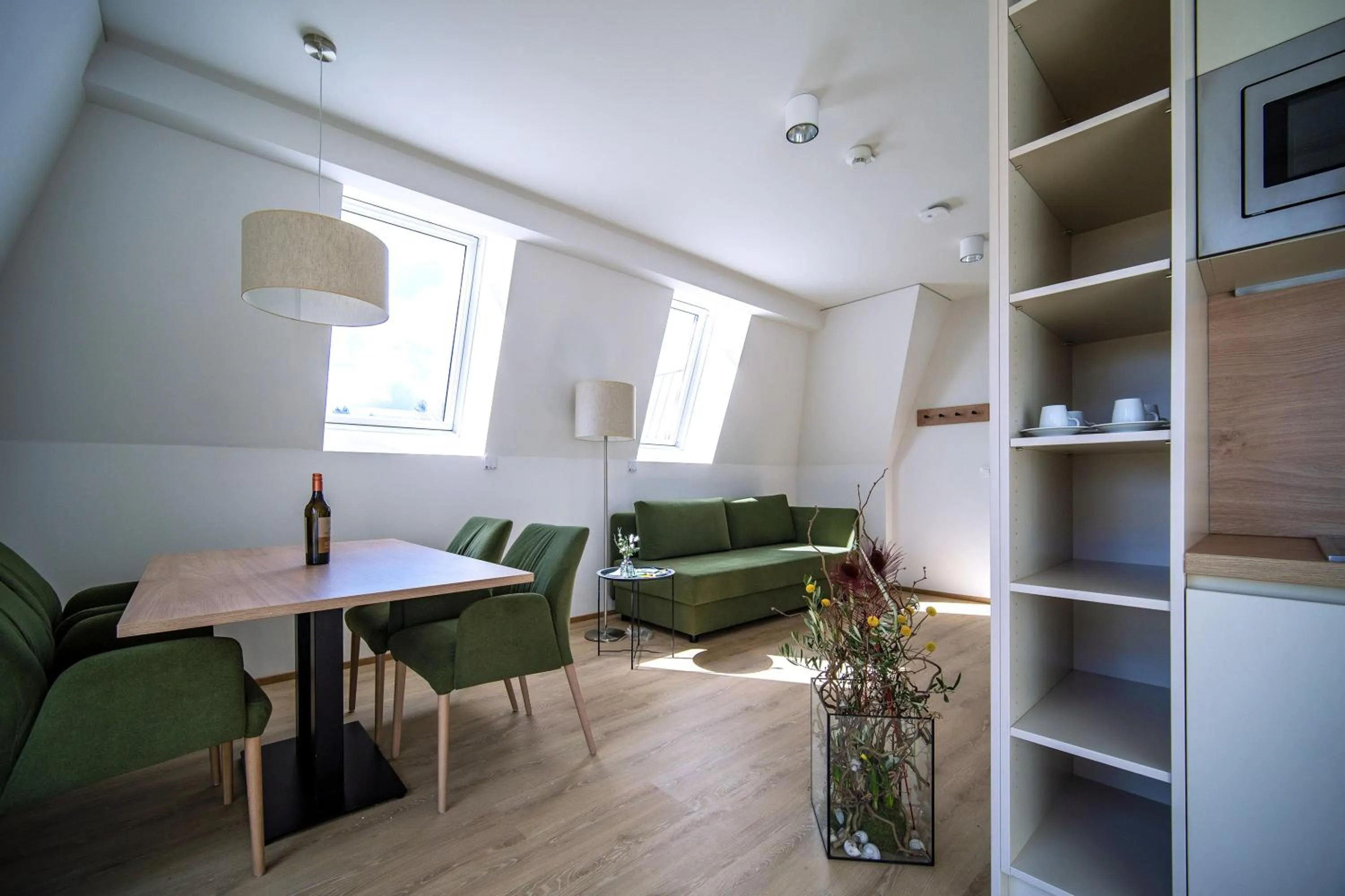 Kitchen or kitchenette in Aparthotel Bad Radkersburg