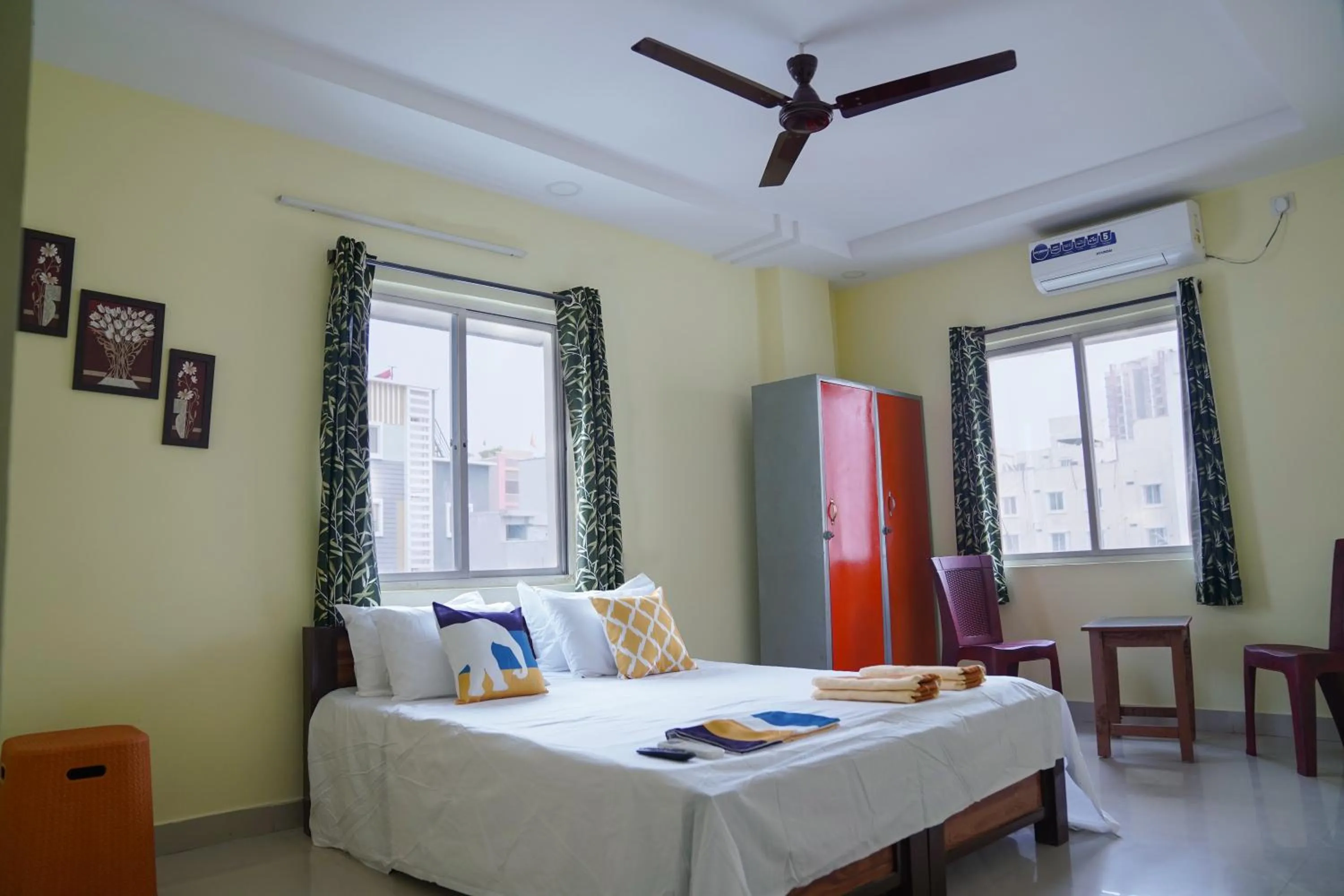 Bed in Hotel Yellow Bells