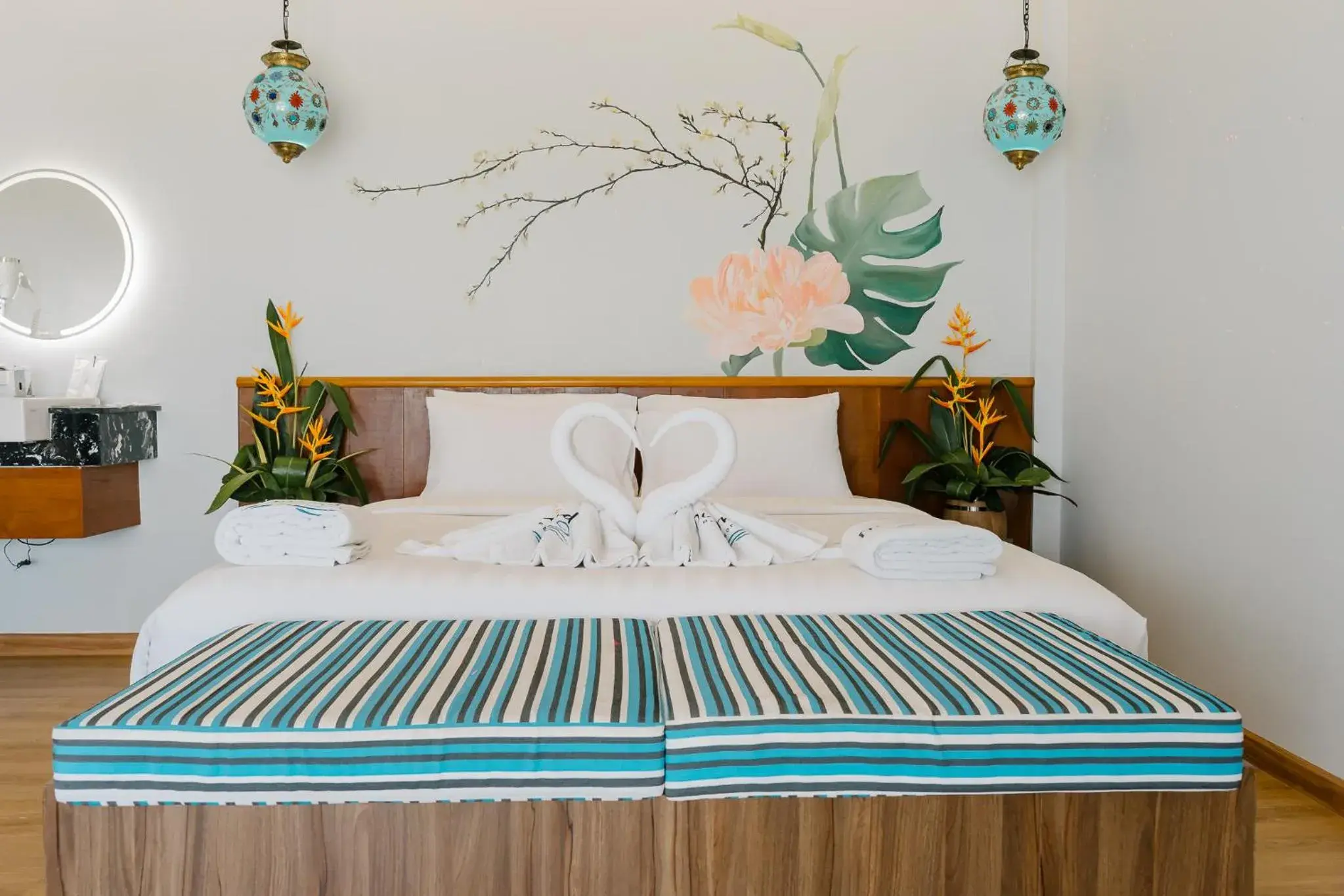 Bed in Diamond Beach Resort Bed in Diamond Beach Resort
