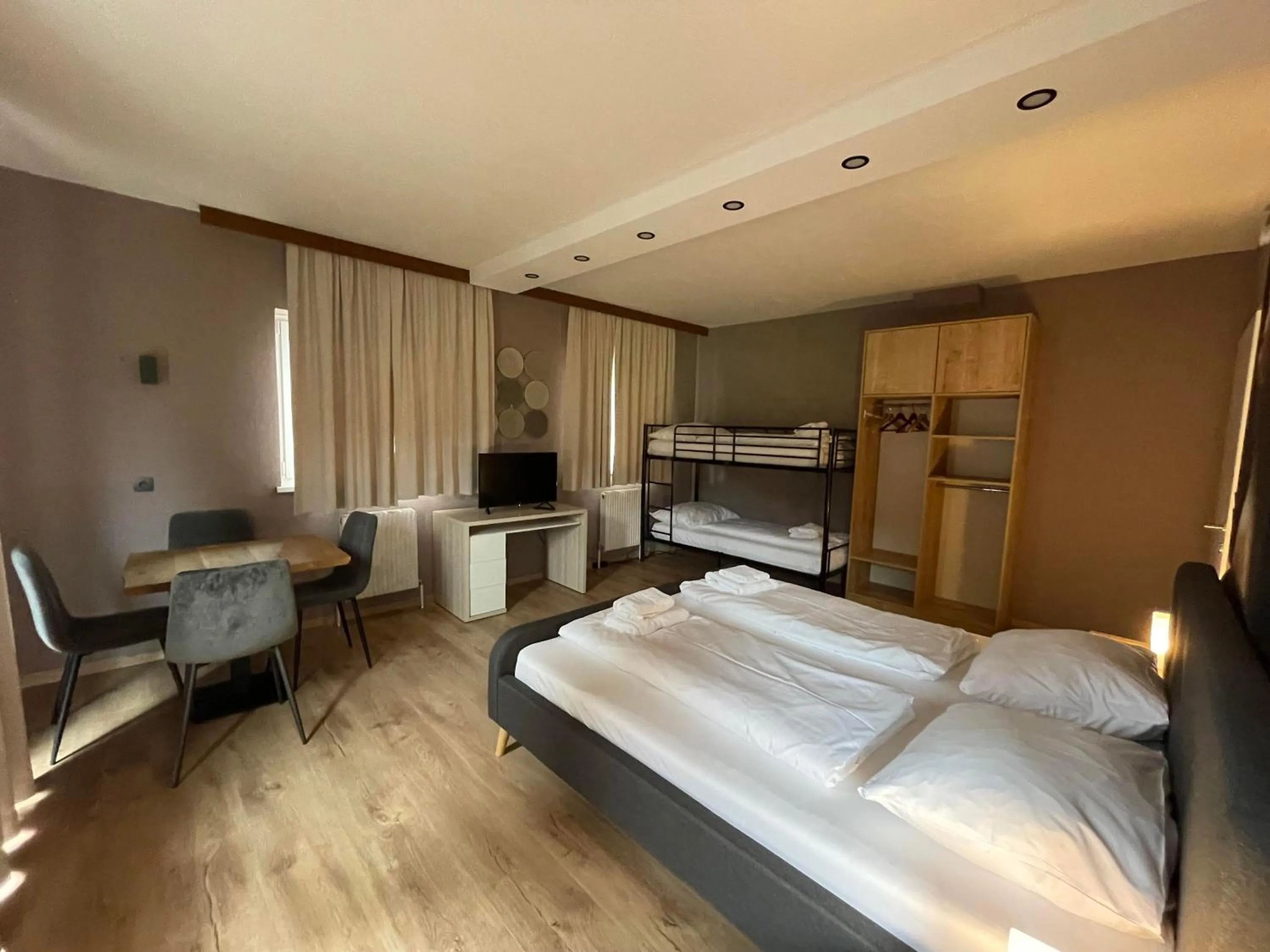 Bed in The Art and Sporthotel