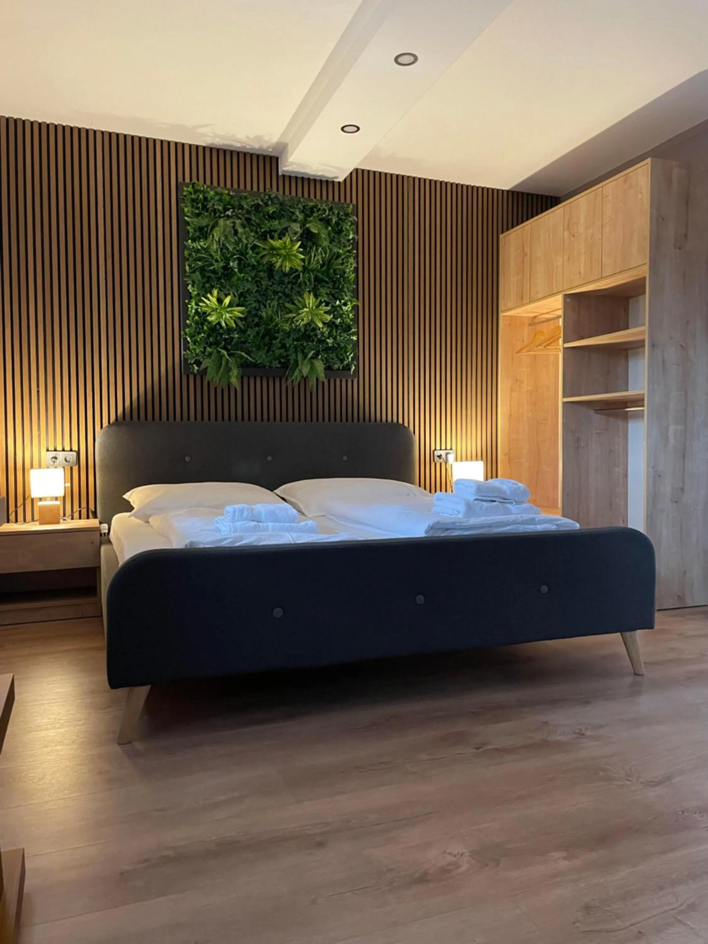 Bed in The Art and Sporthotel