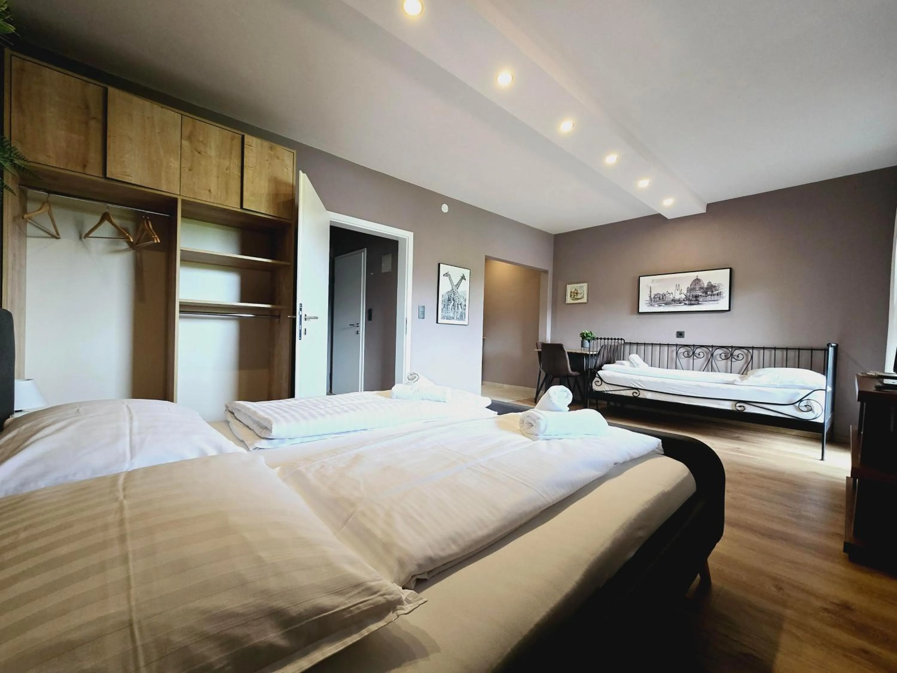 Bed in The Art and Sporthotel