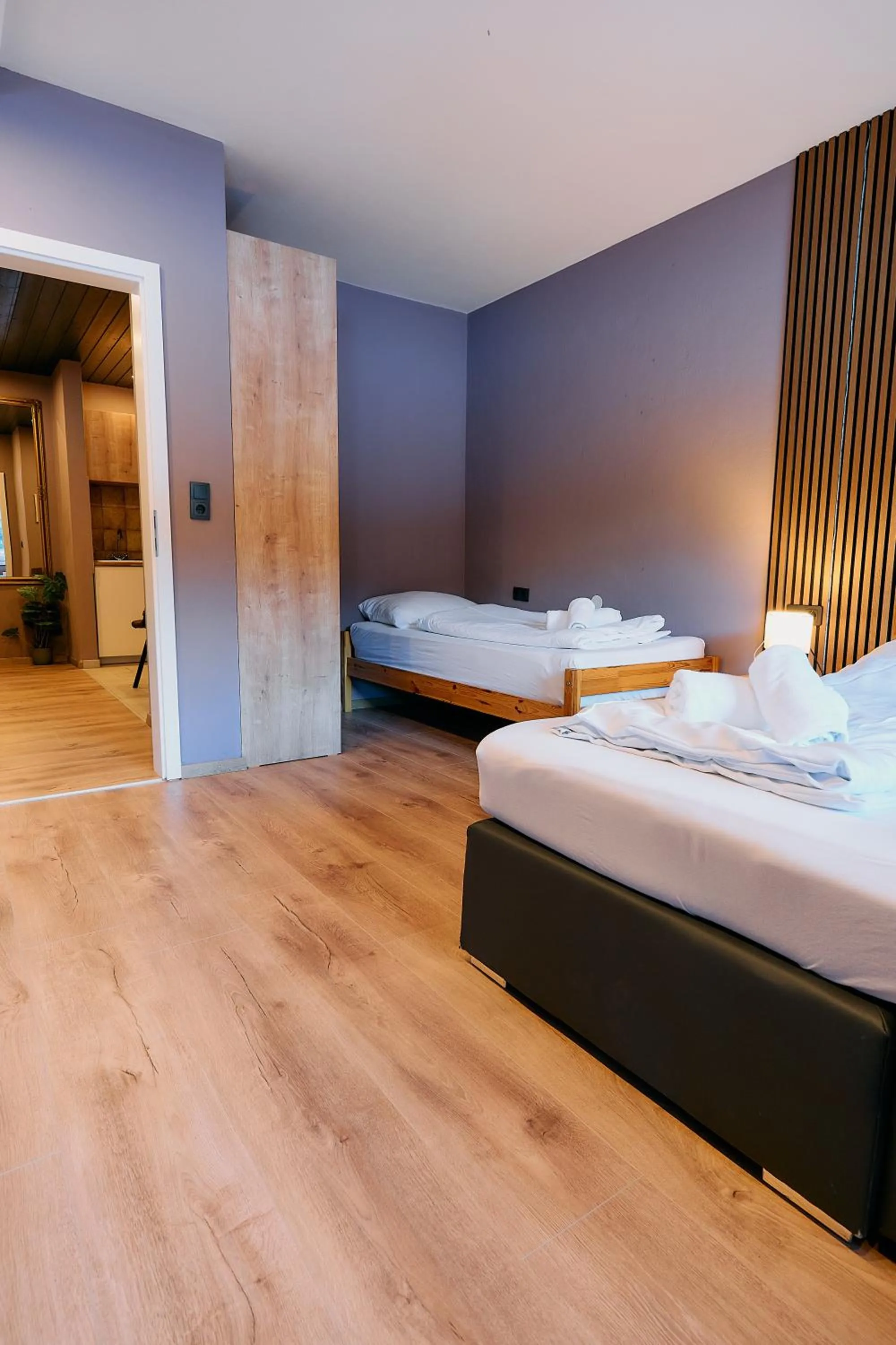 Bed in The Art and Sporthotel