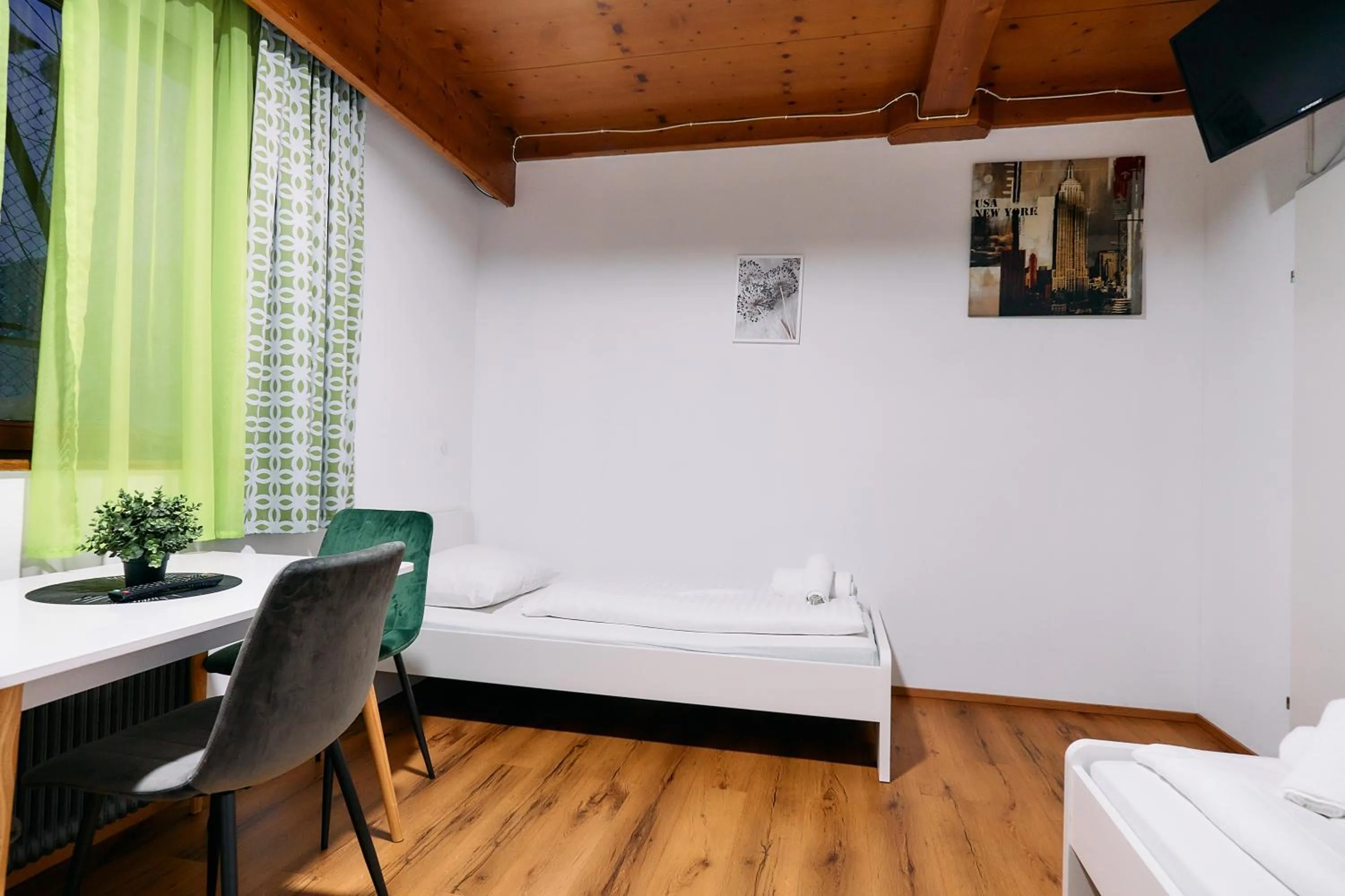 Bed in The Art and Sporthotel