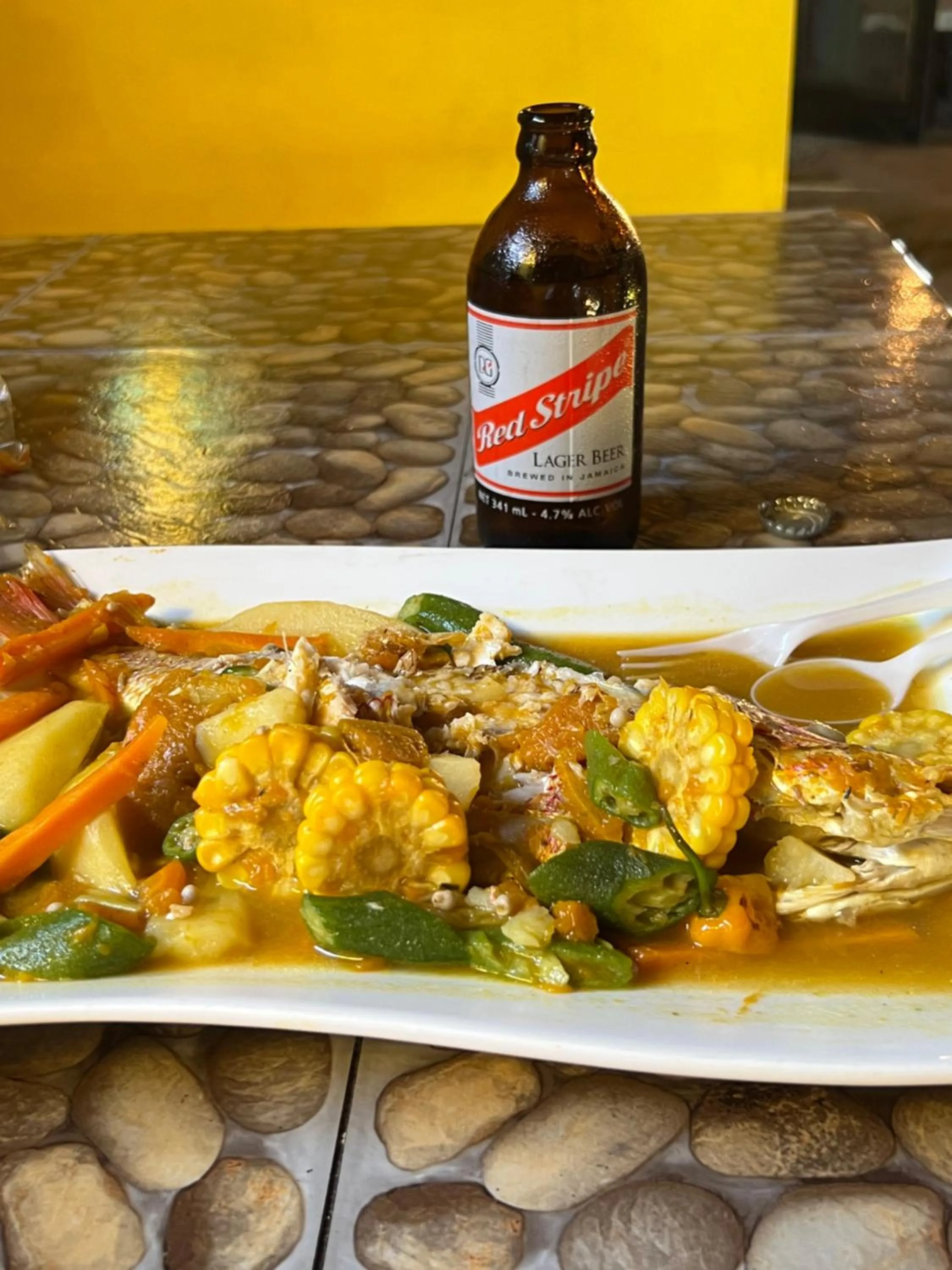 Food in Large Luxurious Beach Front at Bayfront Villa