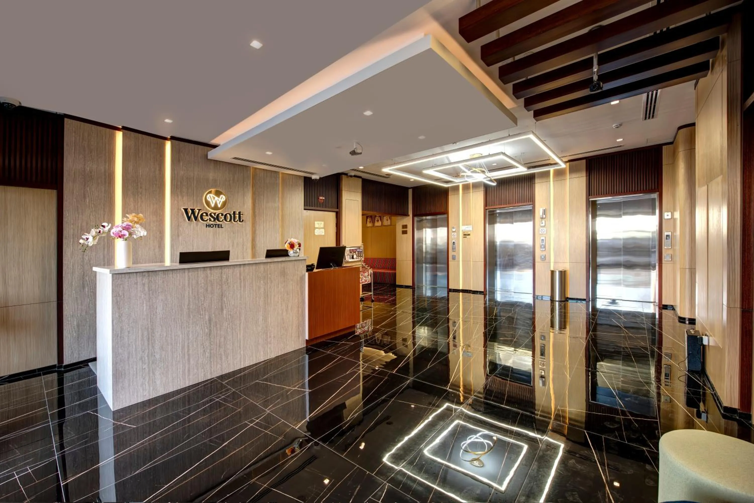 Text overlay in Wescott Hotel