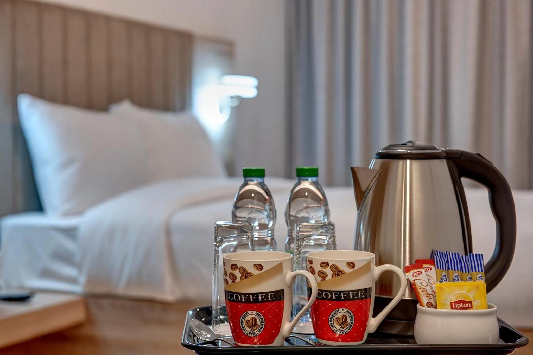 Coffee/tea facilities, Bed in Wescott Hotel