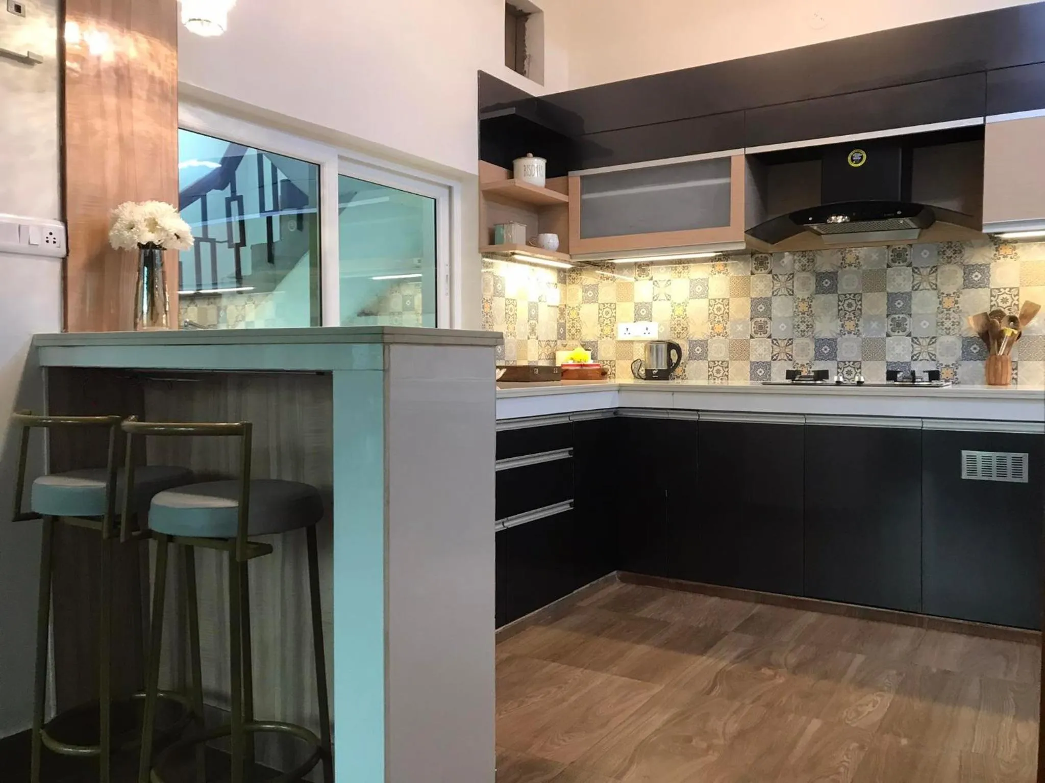 Kitchen or kitchenette in Mariya Condo hotel