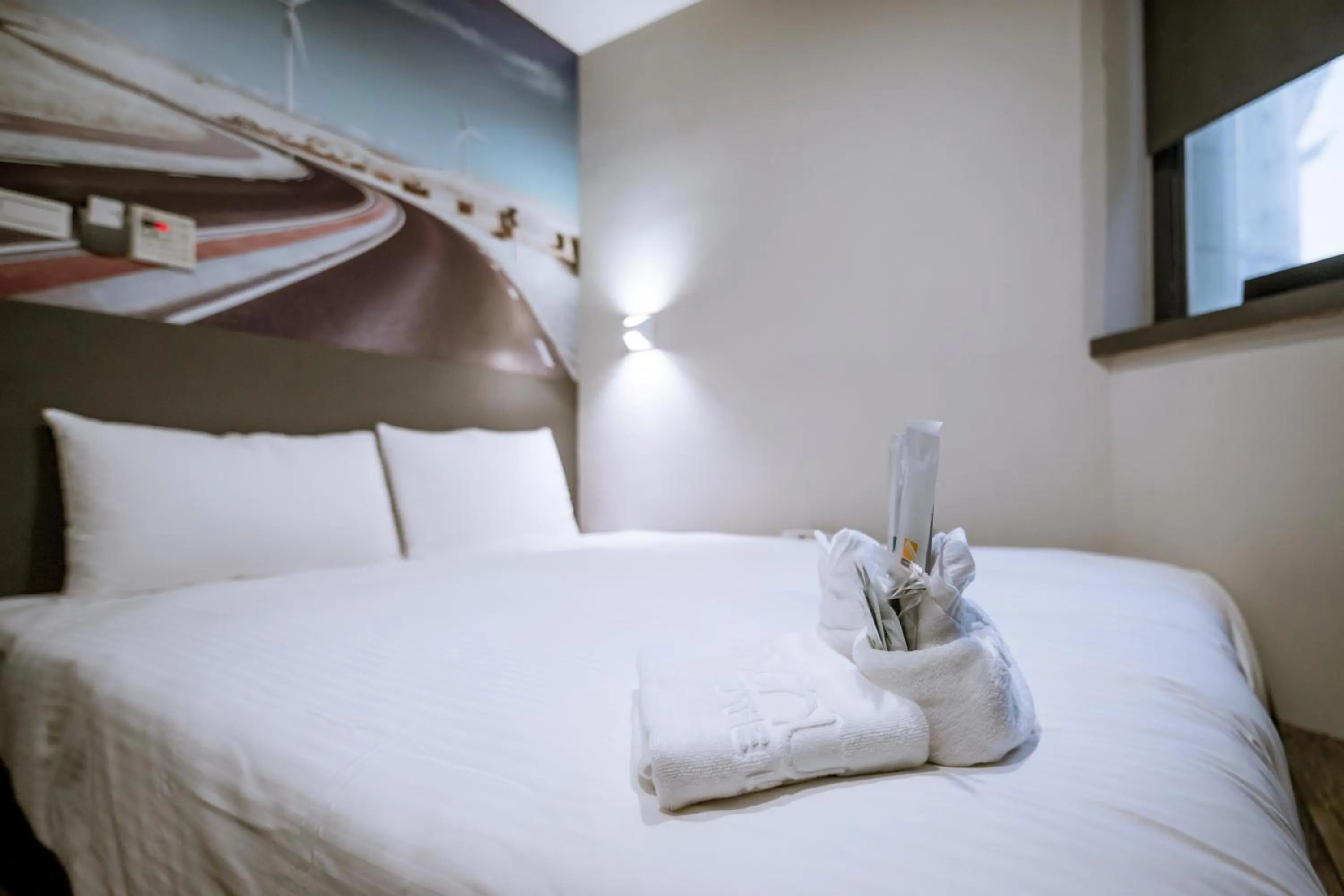 Bed in Guide Hotel Taipei Dadaocheng