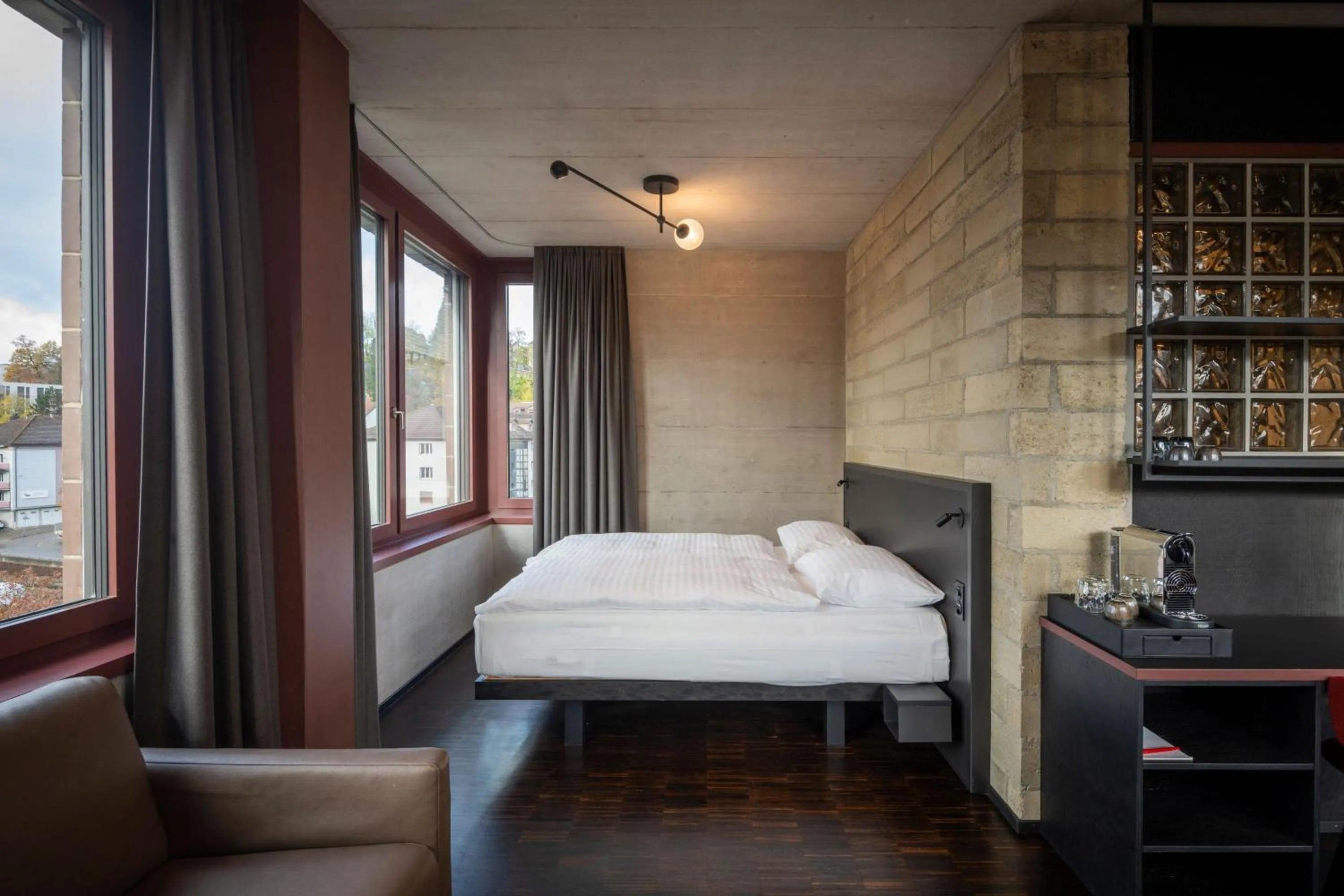 Bed in Tailormade Hotel LEO St Gallen