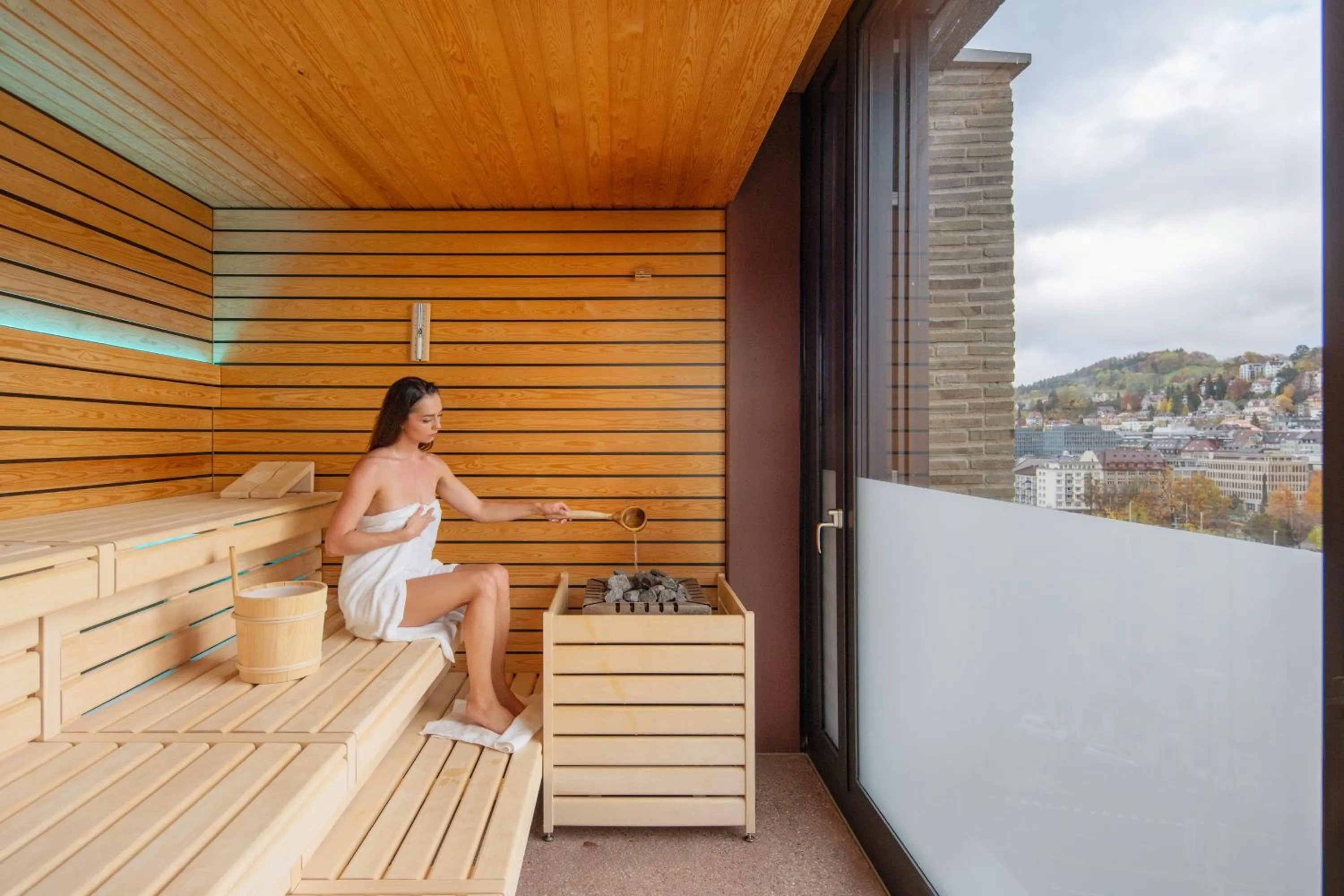 Sauna in Tailormade Hotel LEO St Gallen