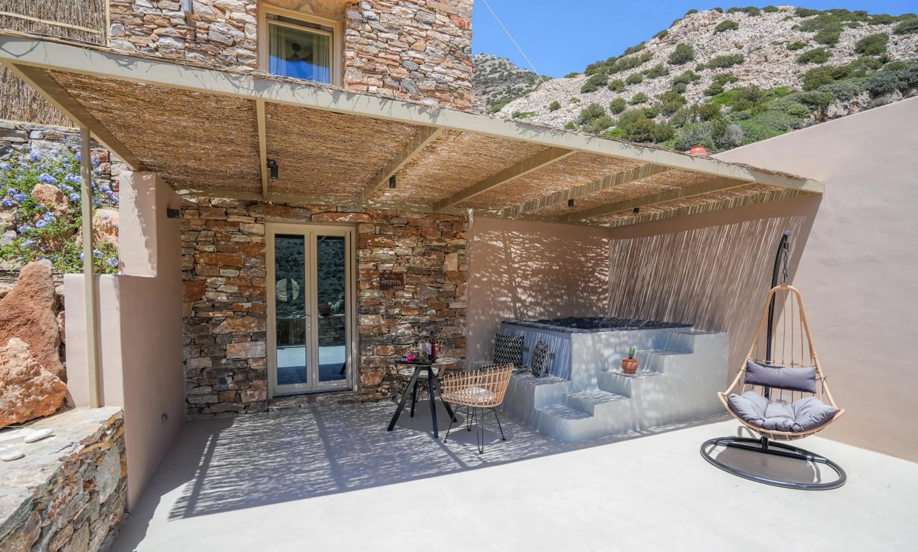 Patio in Apsila Pool Suites