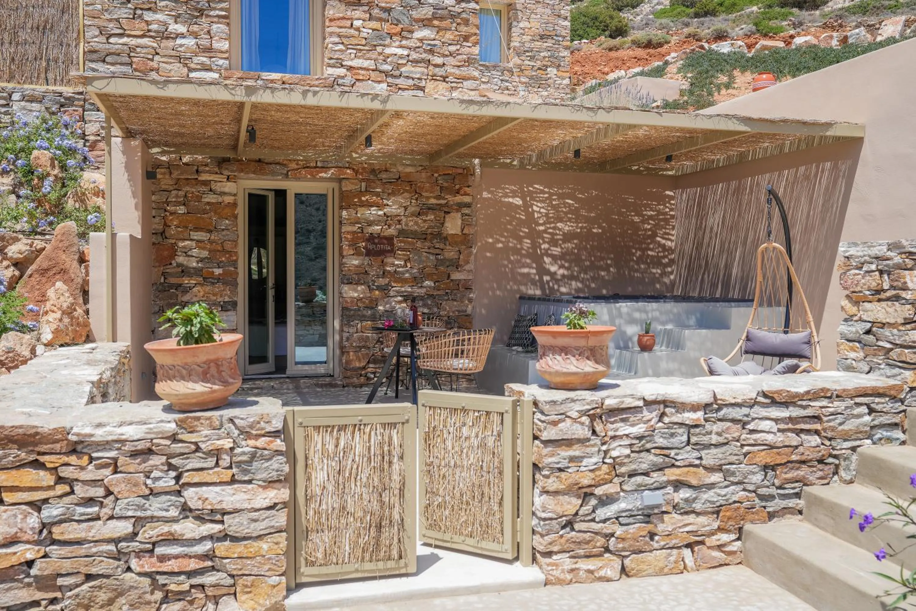 Patio in Apsila Pool Suites