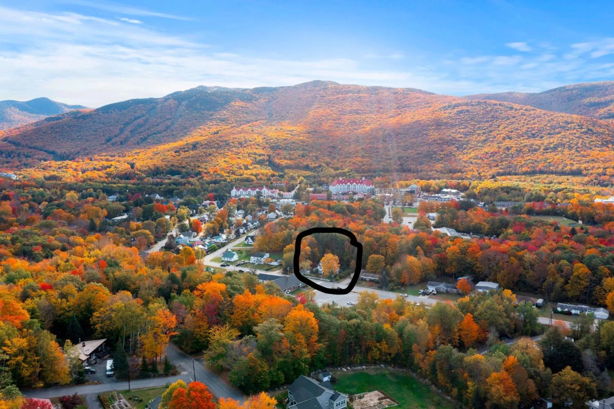 Bird's eye view in Launchpoint Lodge