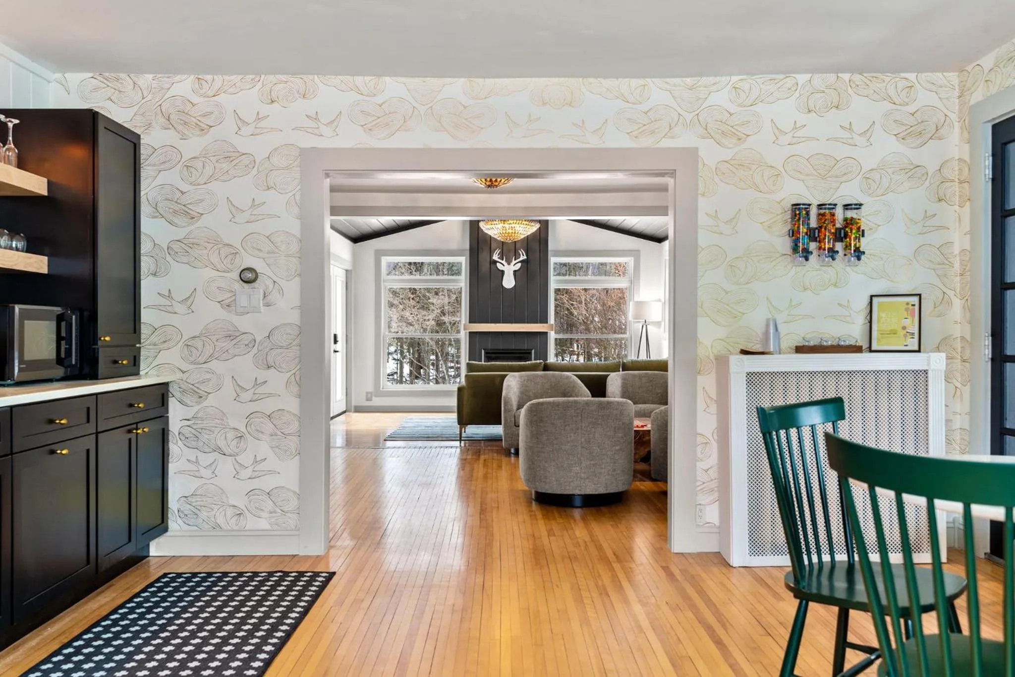 Seating area in Launchpoint Lodge