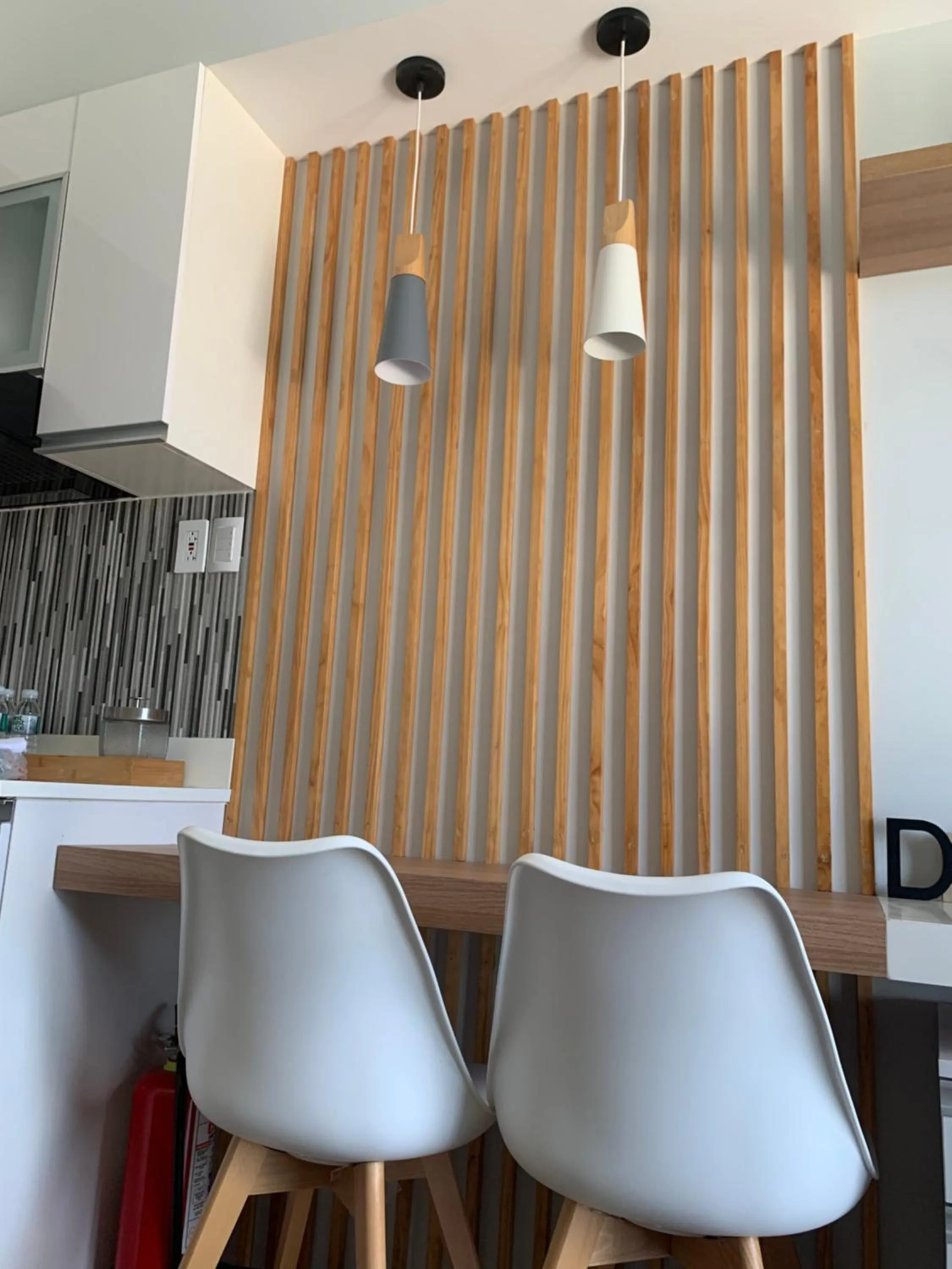 Dining area in Neat and Cozy Minimalist Studio