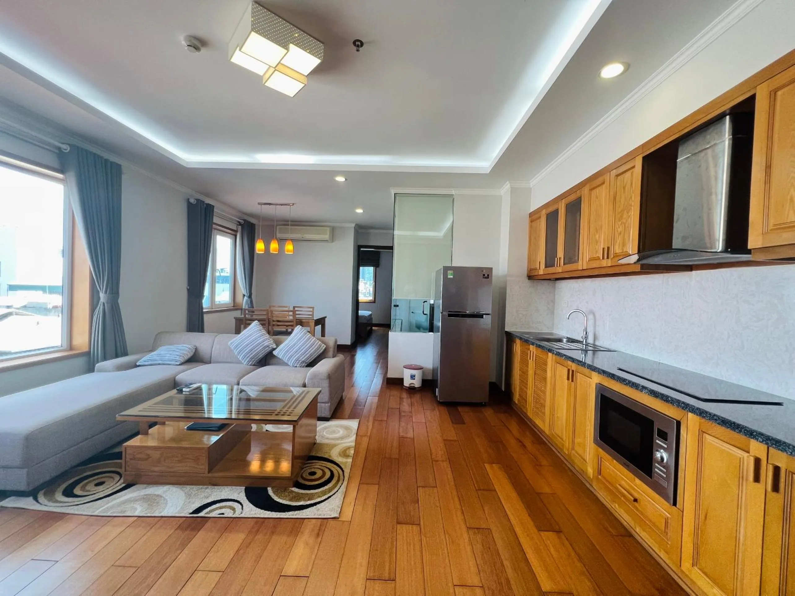 Living room in HANA Stay Riverside