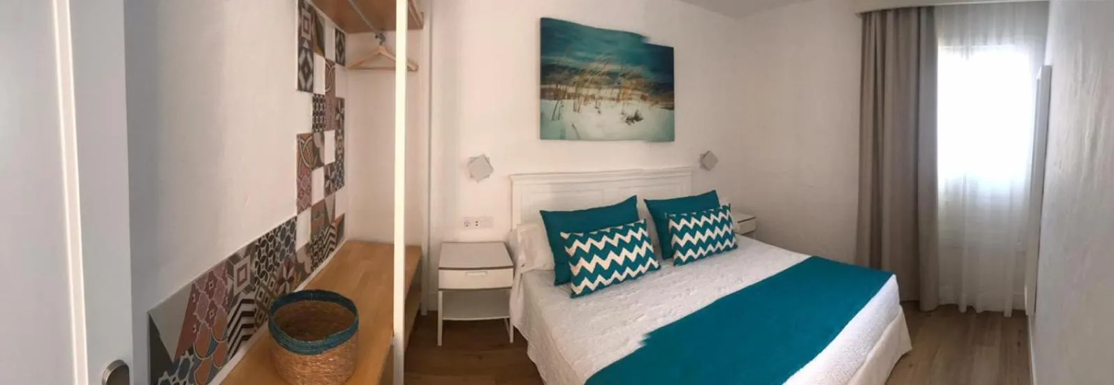 Bed in Bungalows Castillo Beach