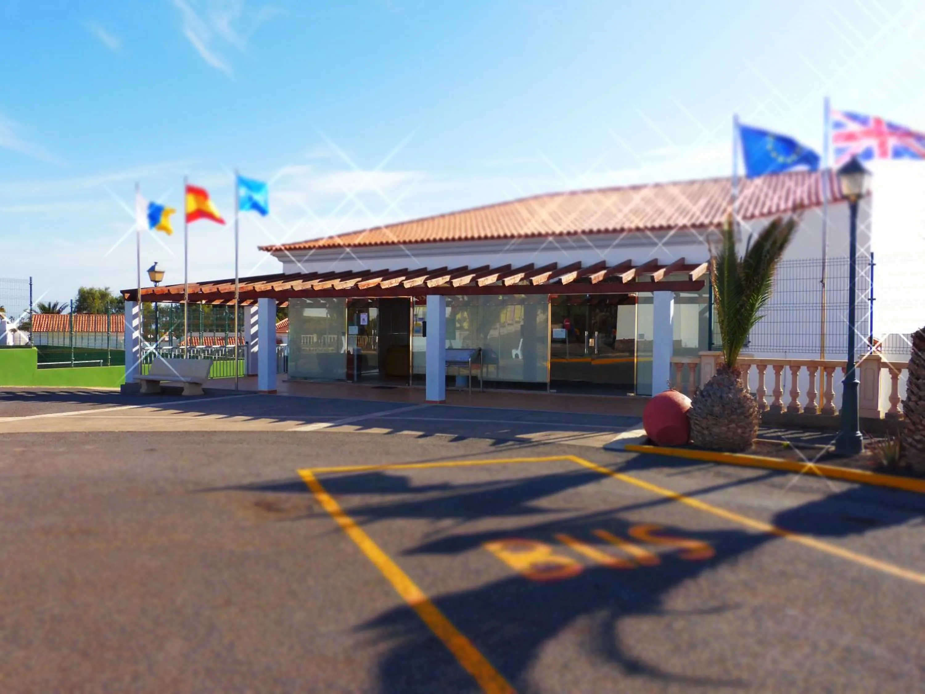 Lobby or reception in Bungalows Castillo Beach