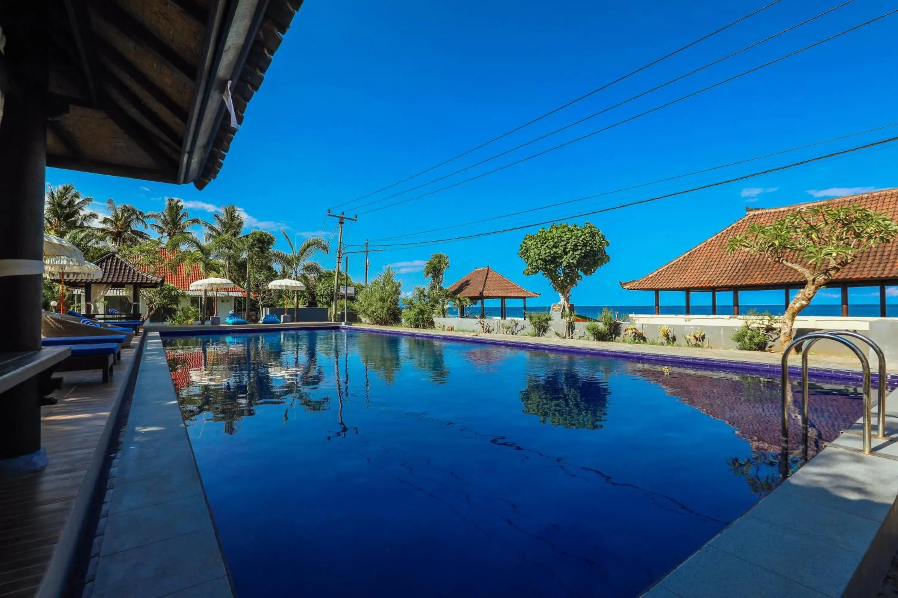 Pool view in Grand Ball Beach Garden Pool view in Grand Ball Beach Garden