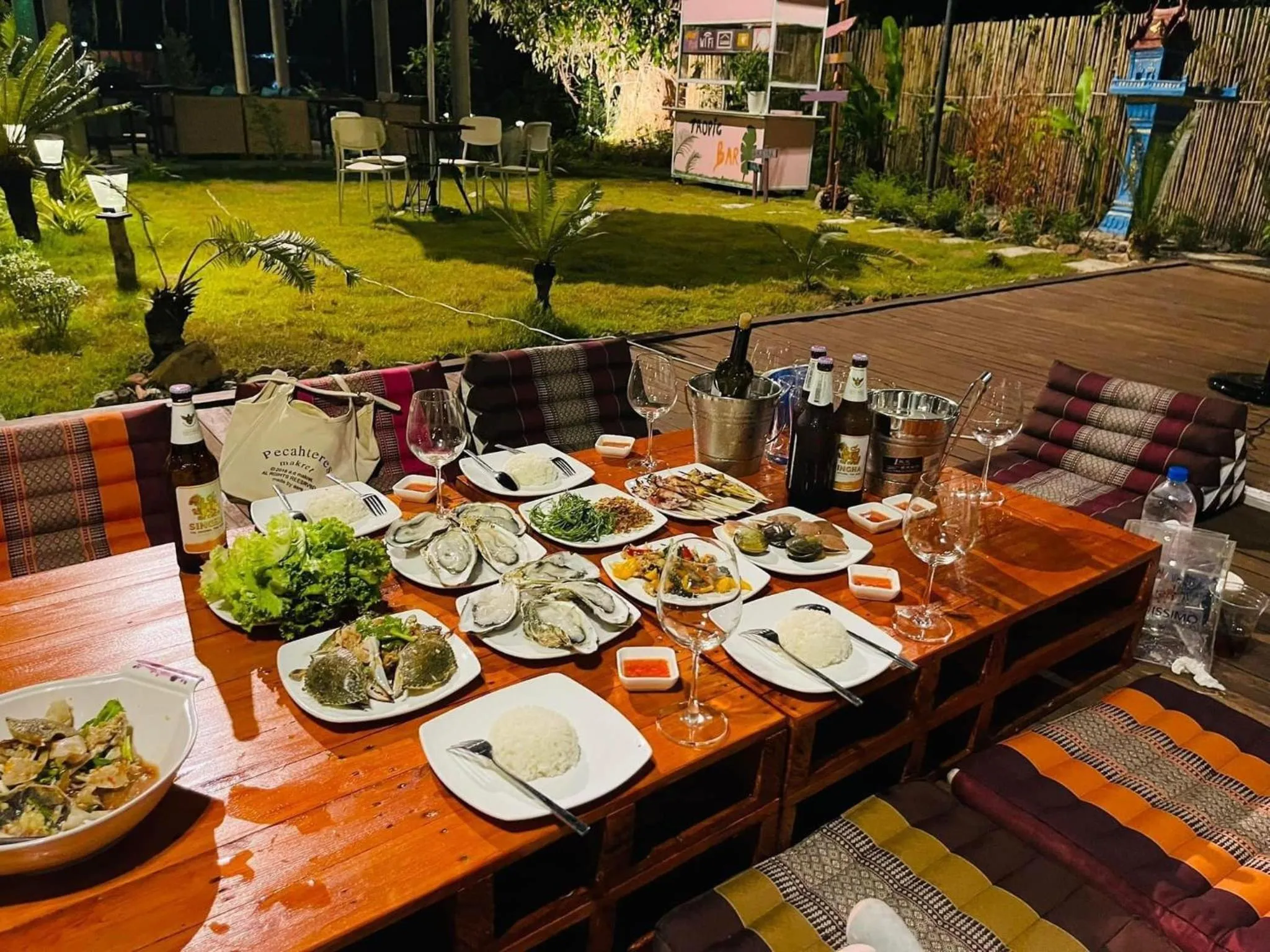 Food and drinks in Kampot Tropical Village