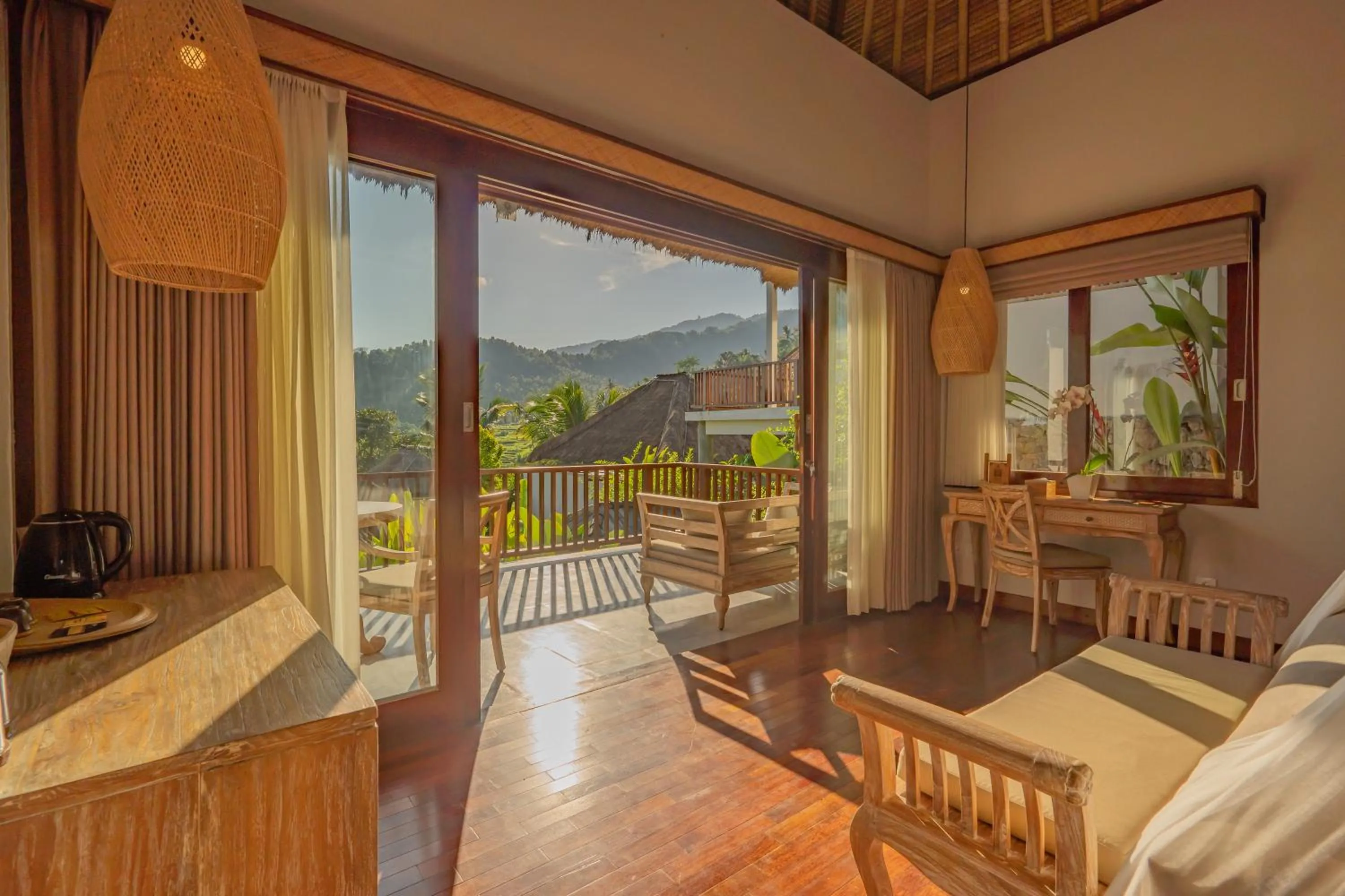 Balcony/Terrace in Maha Hills Resort by Mahaprana Experience