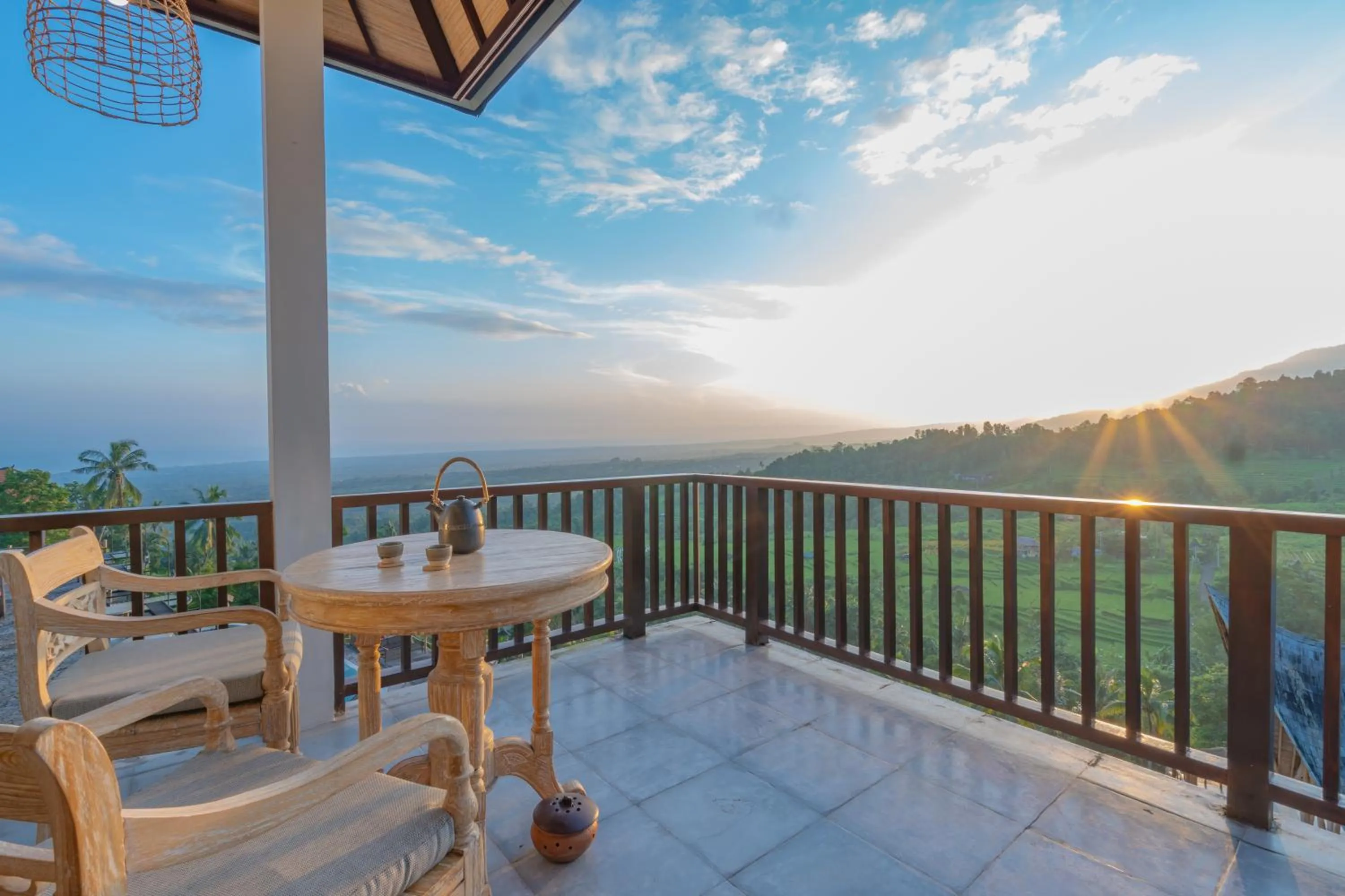 Balcony/Terrace in Maha Hills Resort by Mahaprana Experience